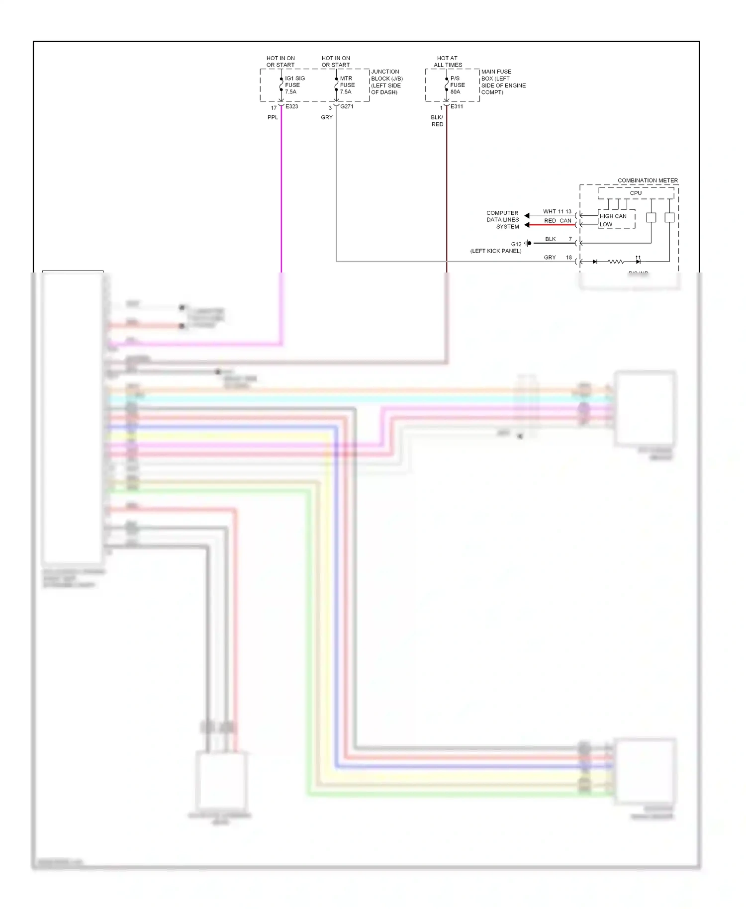 Suzuki Kizashi I (2009-2014) lt blu wiring diagram  (1 of 3)