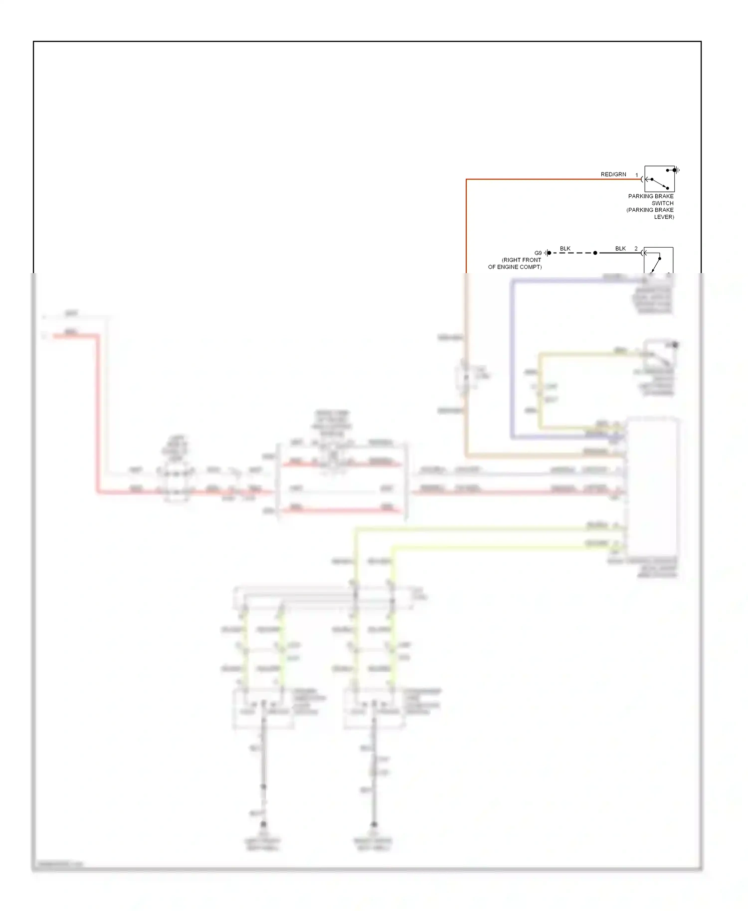 Suzuki Kizashi I (2009-2014) passenger side door lock switch wiring diagram  (2 of 2)