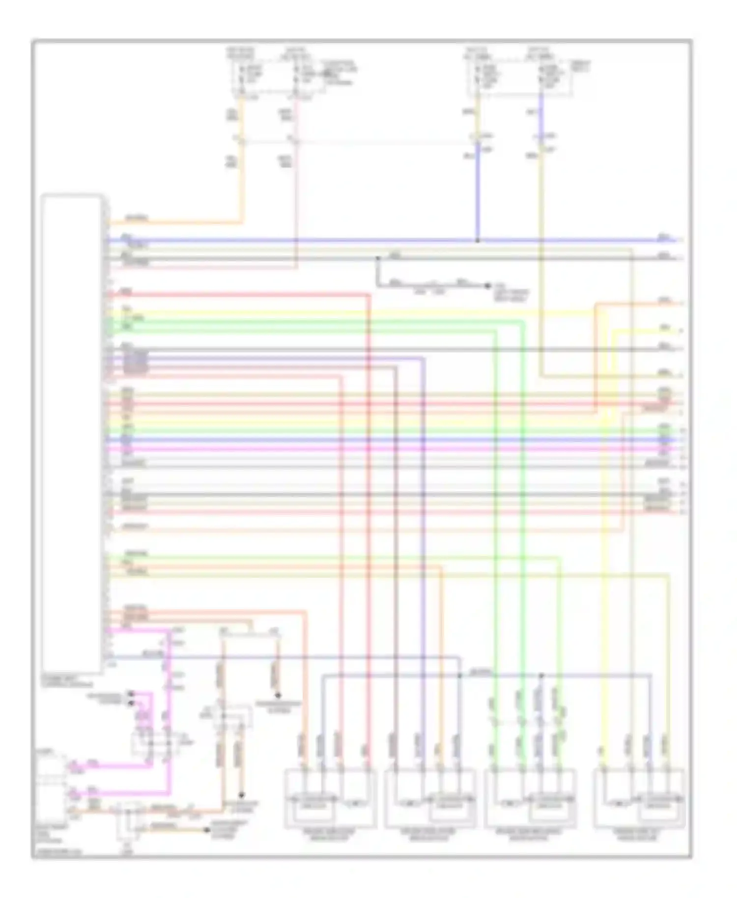 Wiring diagram power seat control module for Suzuki Kizashi I (2009-2014) (3 of 4)