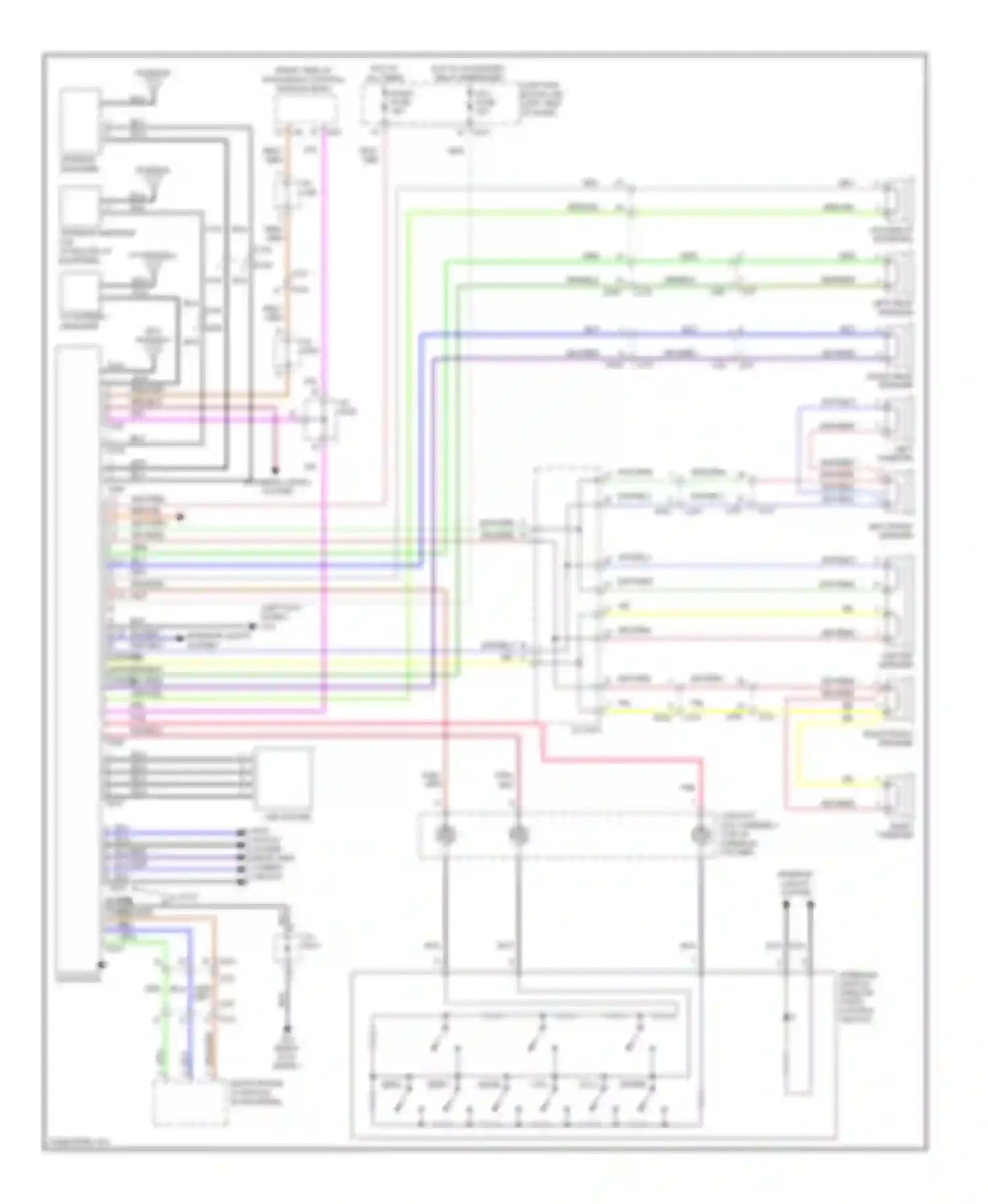 Wiring diagram radio fuse for Suzuki Kizashi I (2009-2014) (2 of 6)