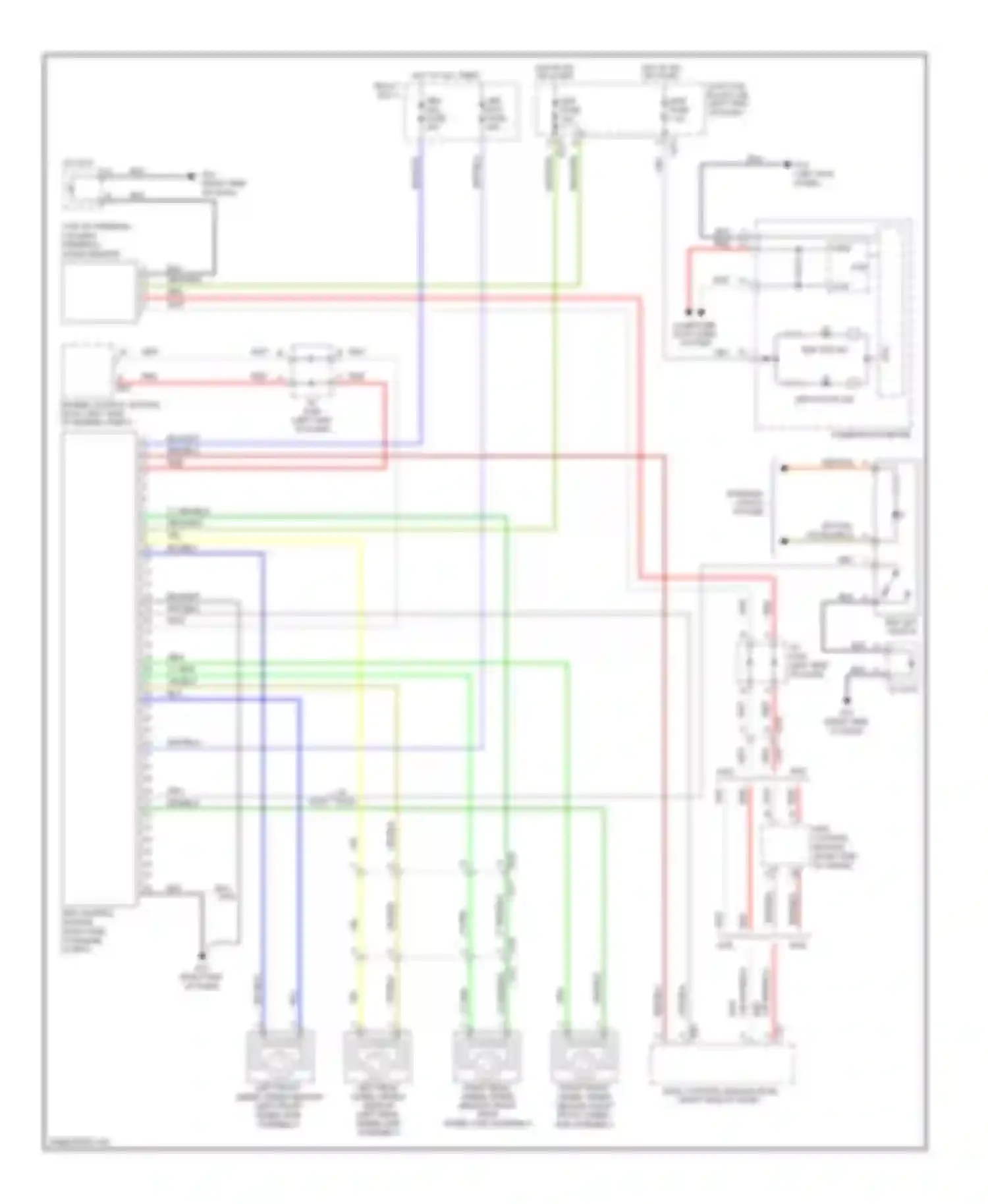 Wiring diagram relay box 1) for Suzuki Kizashi I (2009-2014) (1 of 8)