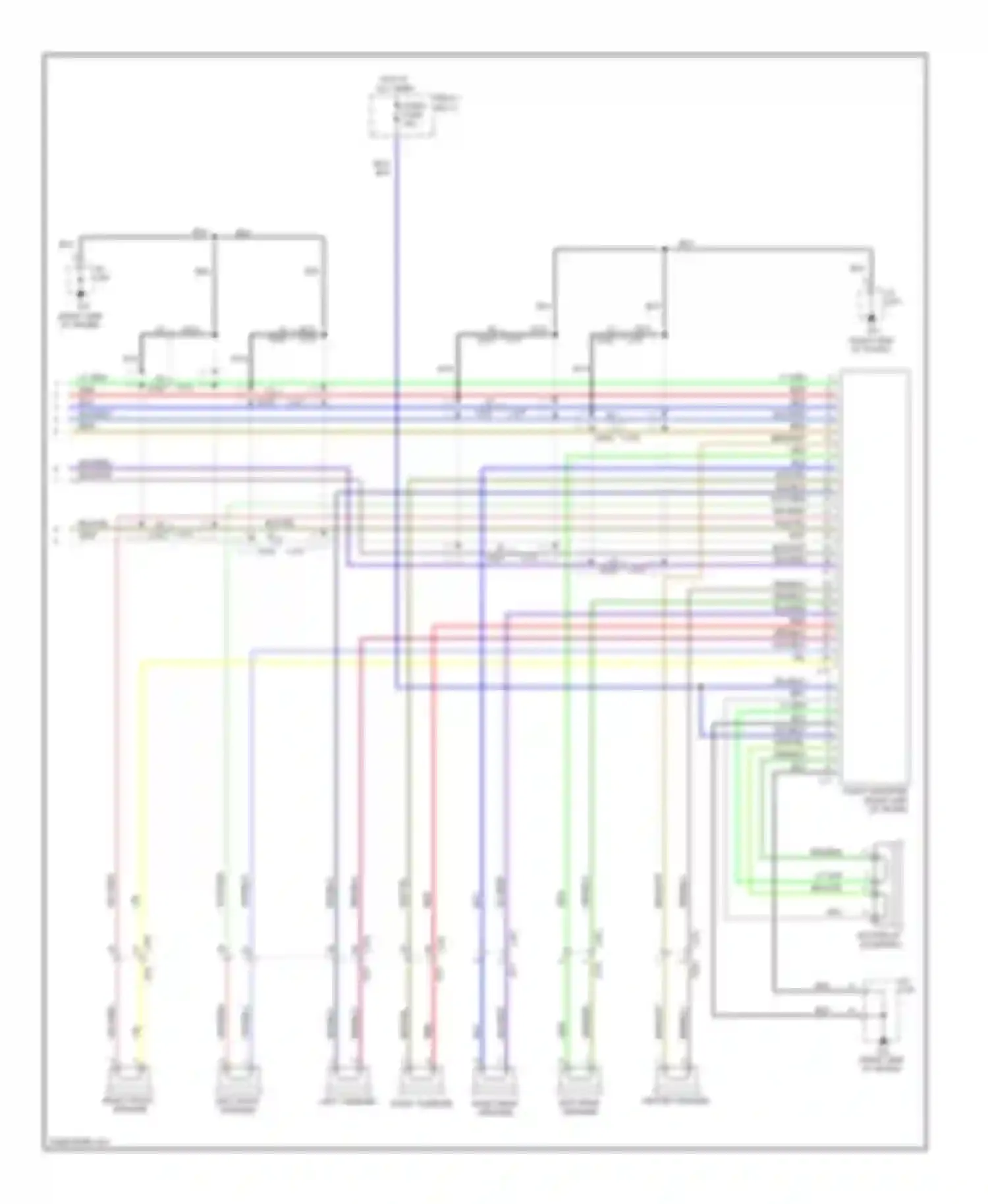 Wiring diagram right rear speaker for Suzuki Kizashi I (2009-2014) (3 of 4)