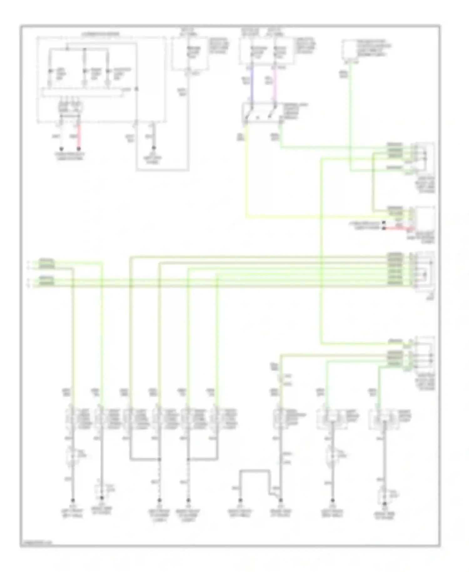 Wiring diagram right side turn signal light for Suzuki Kizashi I (2009-2014) (1 of 2)