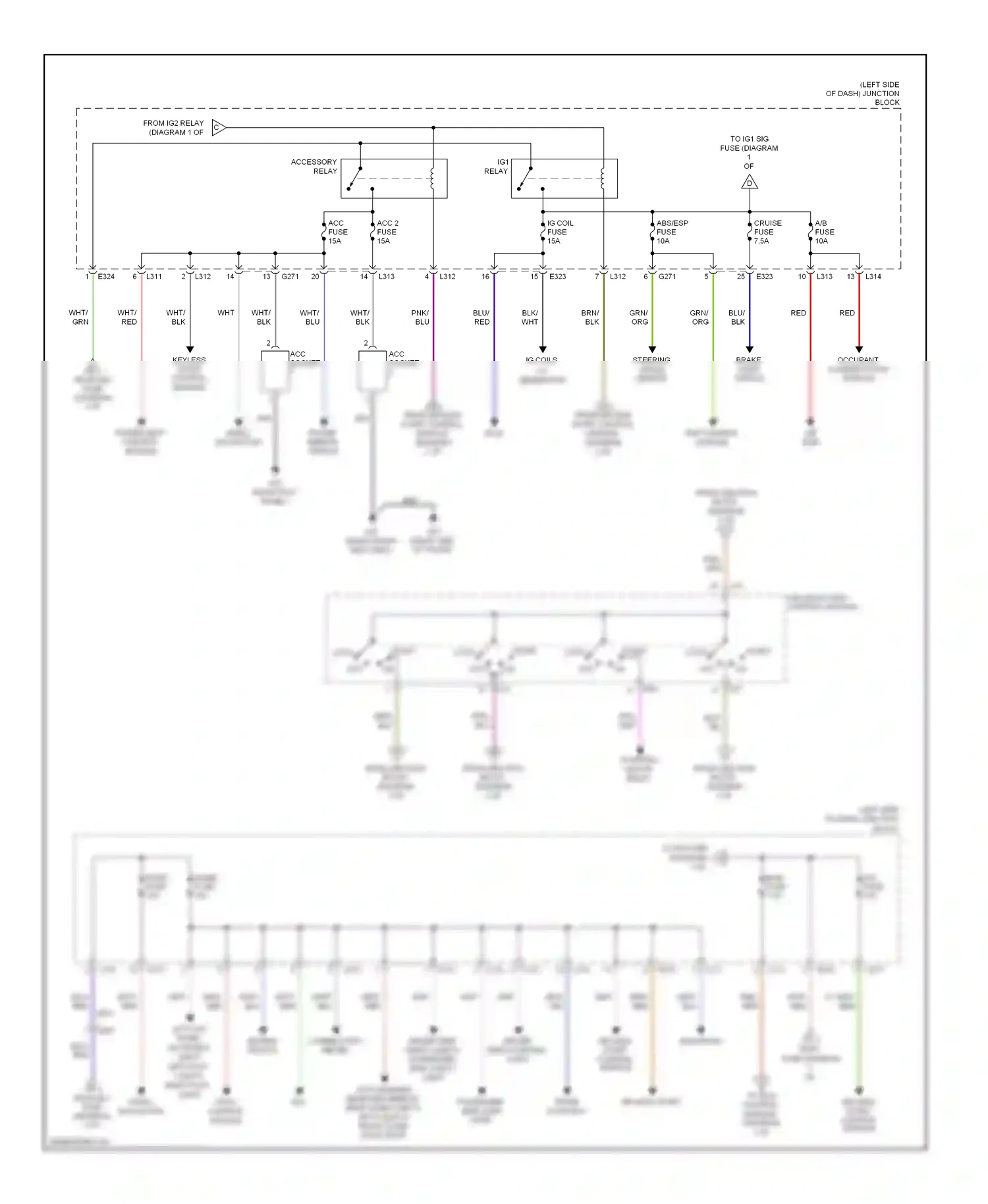 Suzuki Kizashi I (2009-2014) socket wiring diagram  (1 of 1)
