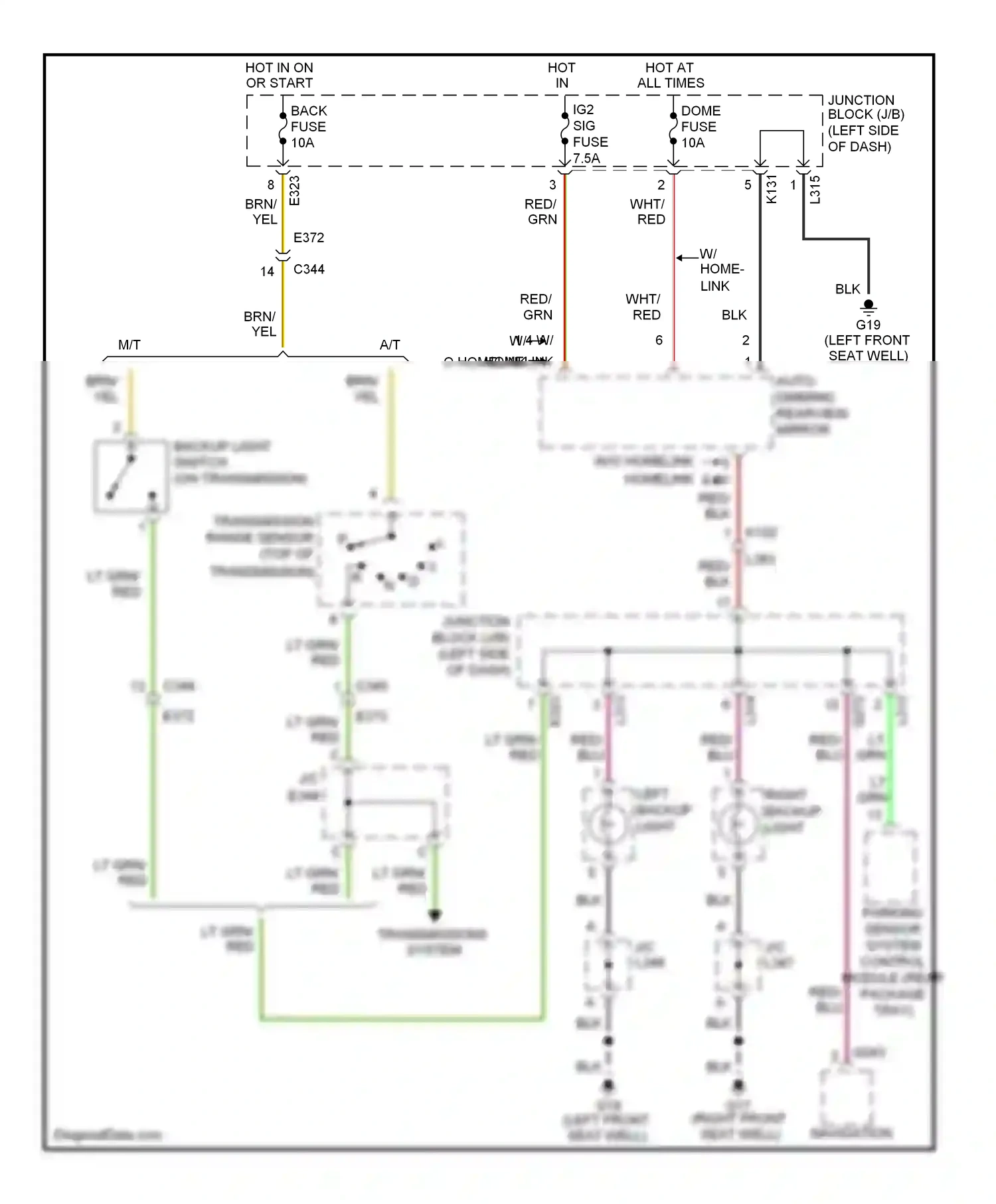 Suzuki Kizashi I (2009-2014) yel wiring diagram  (11 of 38)