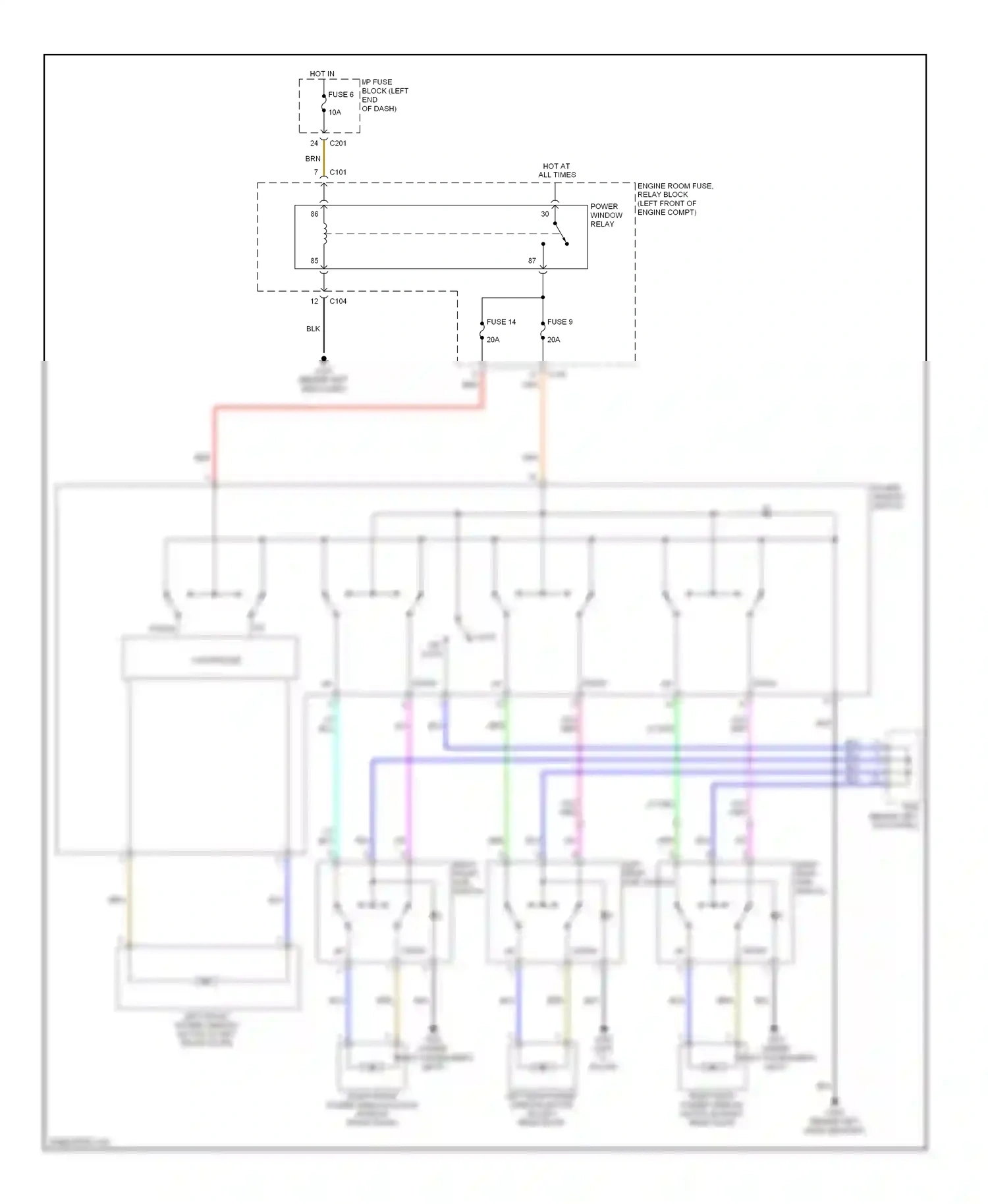 Wiring diagram blk for Suzuki Reno I (2004-2008) (33 of 42)