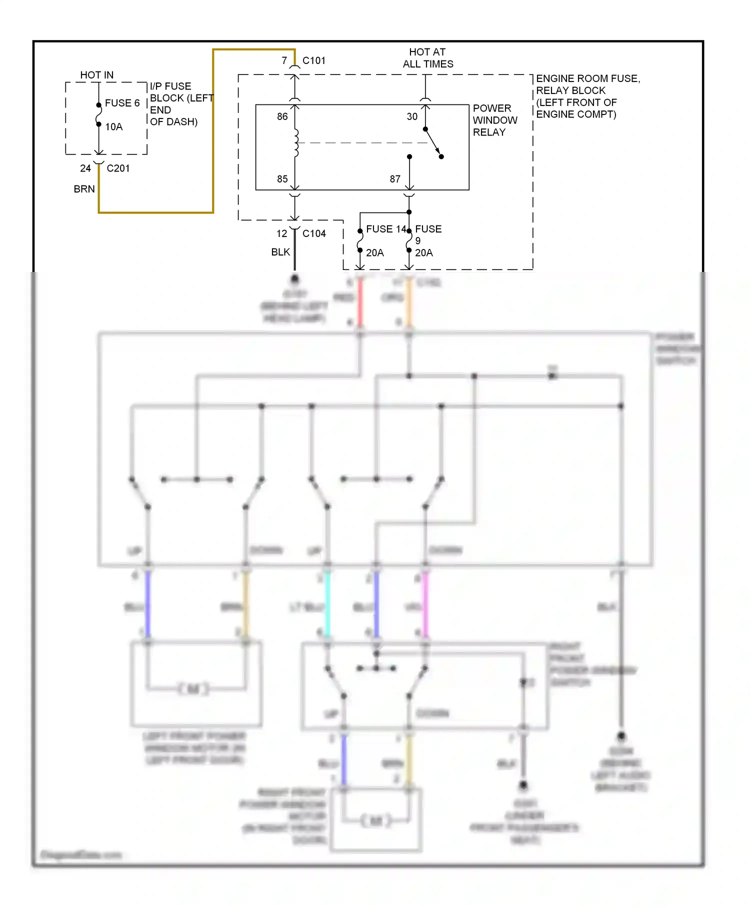 Wiring diagram lt blu for Suzuki Reno I (2004-2008) (16 of 23)