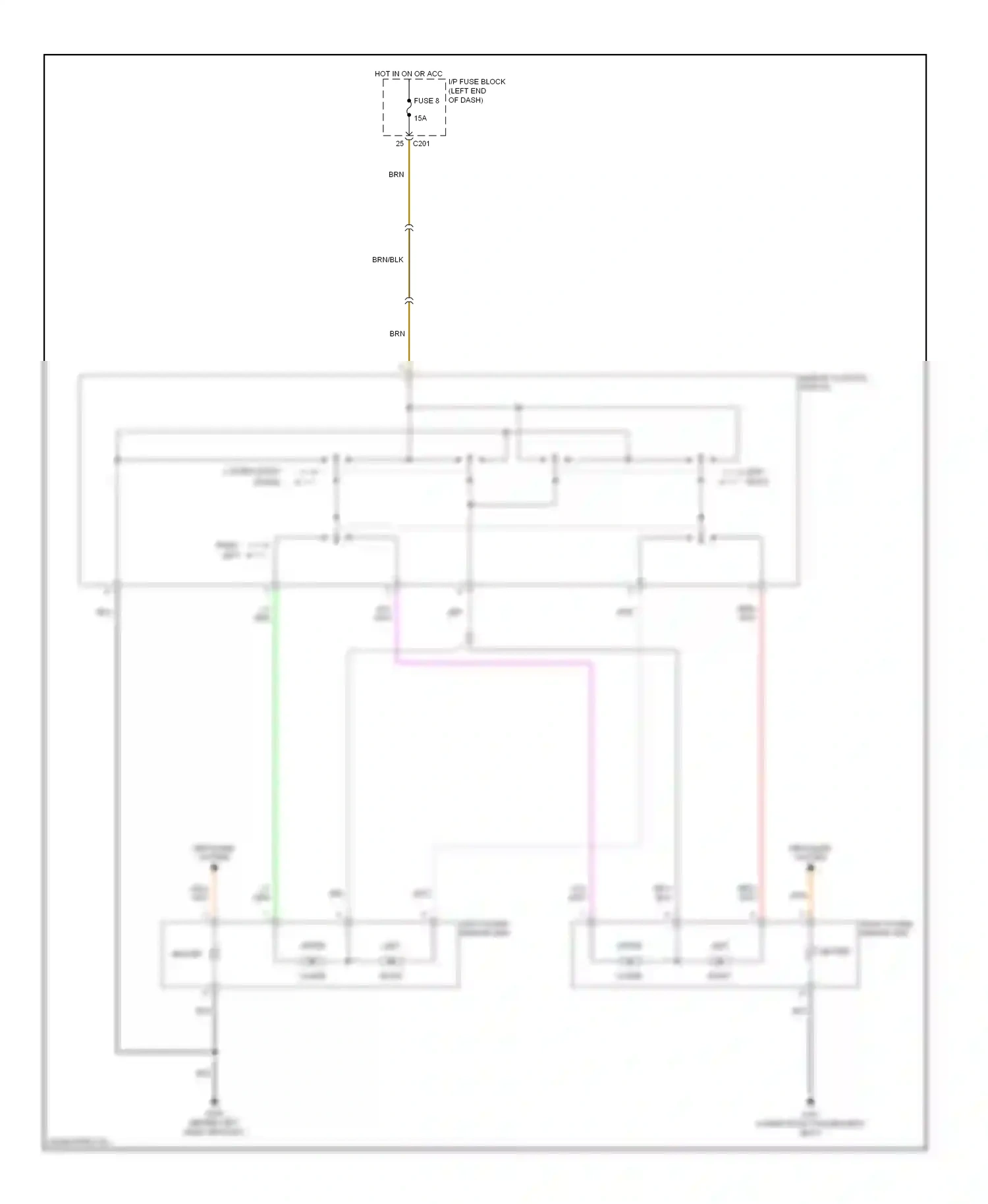 Wiring diagram right left for Suzuki Reno I (2004-2008) (1 of 1)