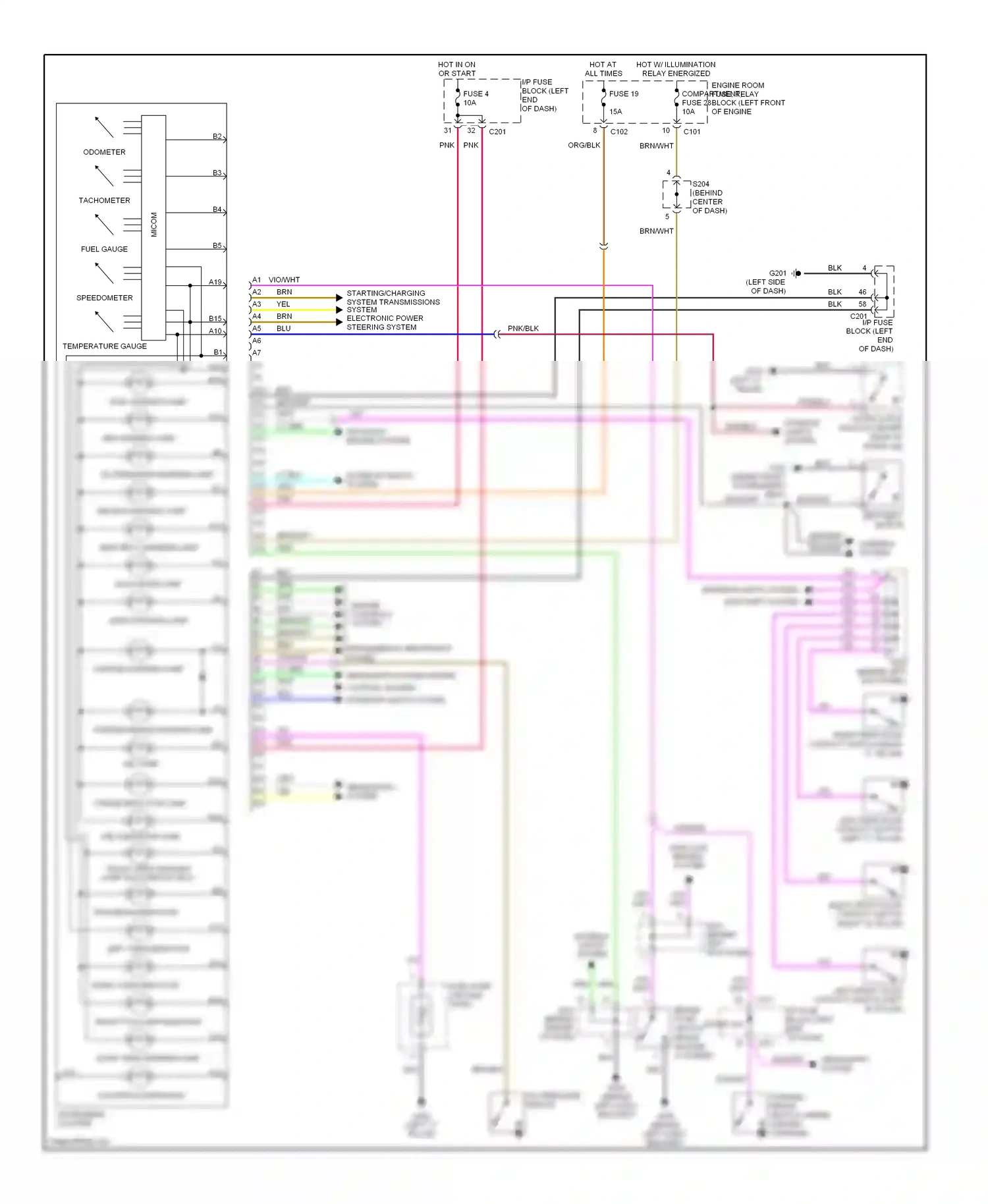 Wiring diagram right turn indicator for Suzuki Reno I (2004-2008) (1 of 1)