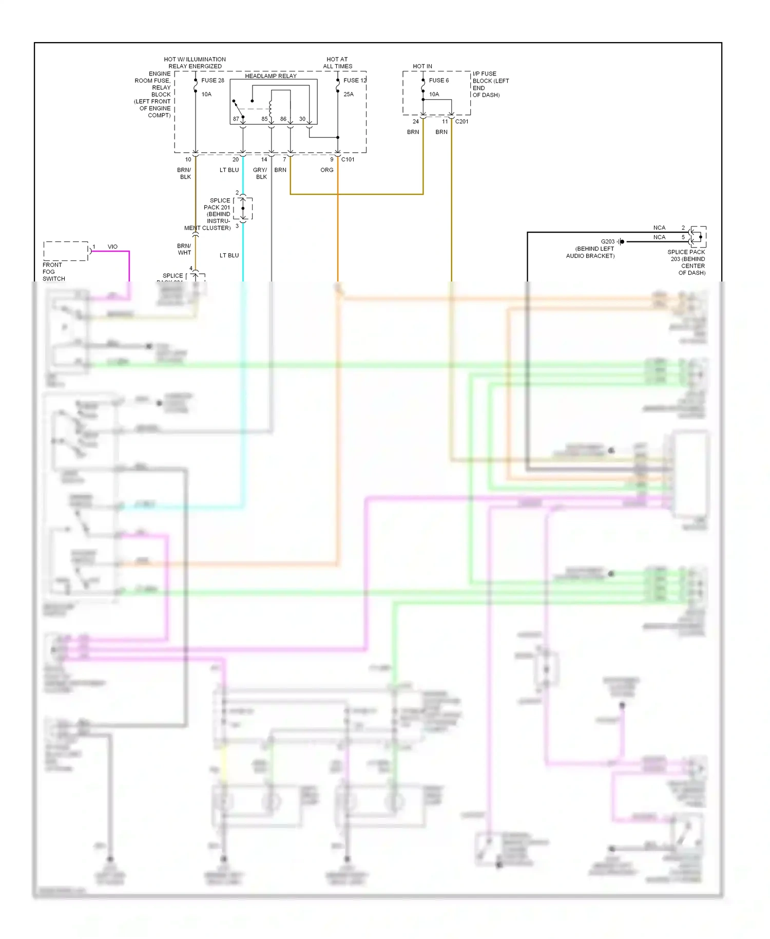 Wiring diagram vio/wht for Suzuki Reno I (2004-2008) (3 of 9)