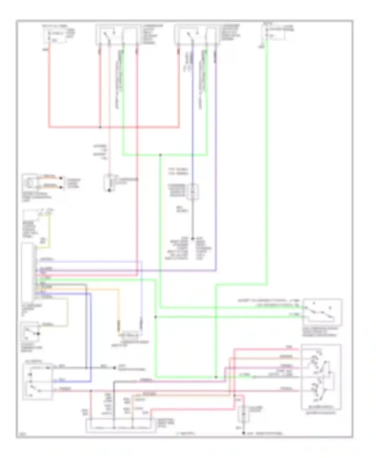 Sidekick Suzuki I (1988-1998): A/c circuit