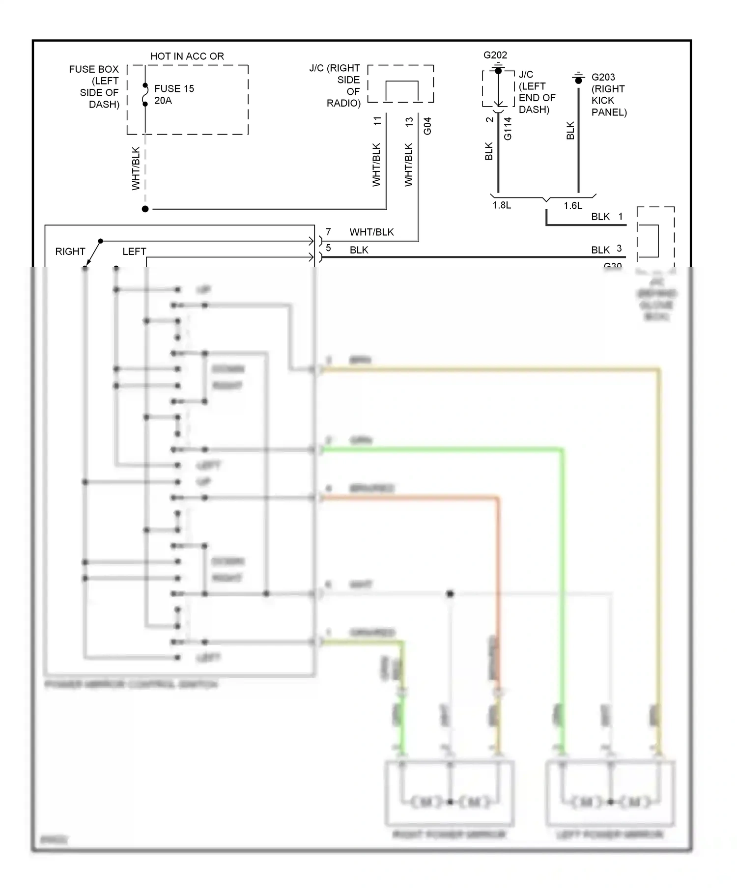 Wiring diagram blk for Suzuki Sidekick I (1988-1998) (29 of 45)