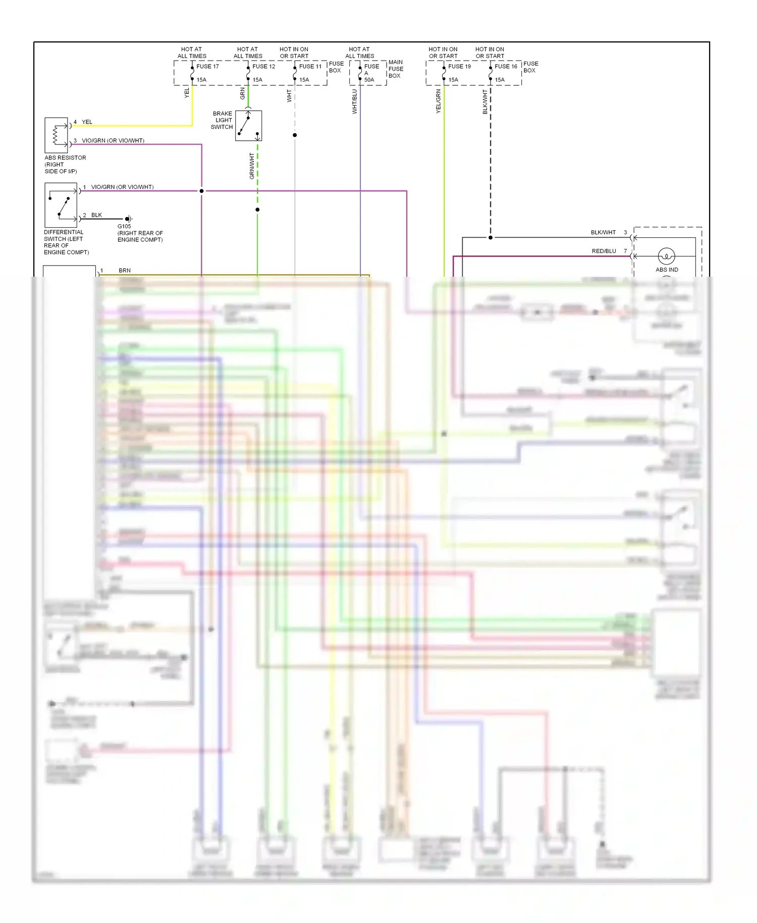 Wiring diagram blu for Suzuki Sidekick I (1988-1998) (1 of 22)