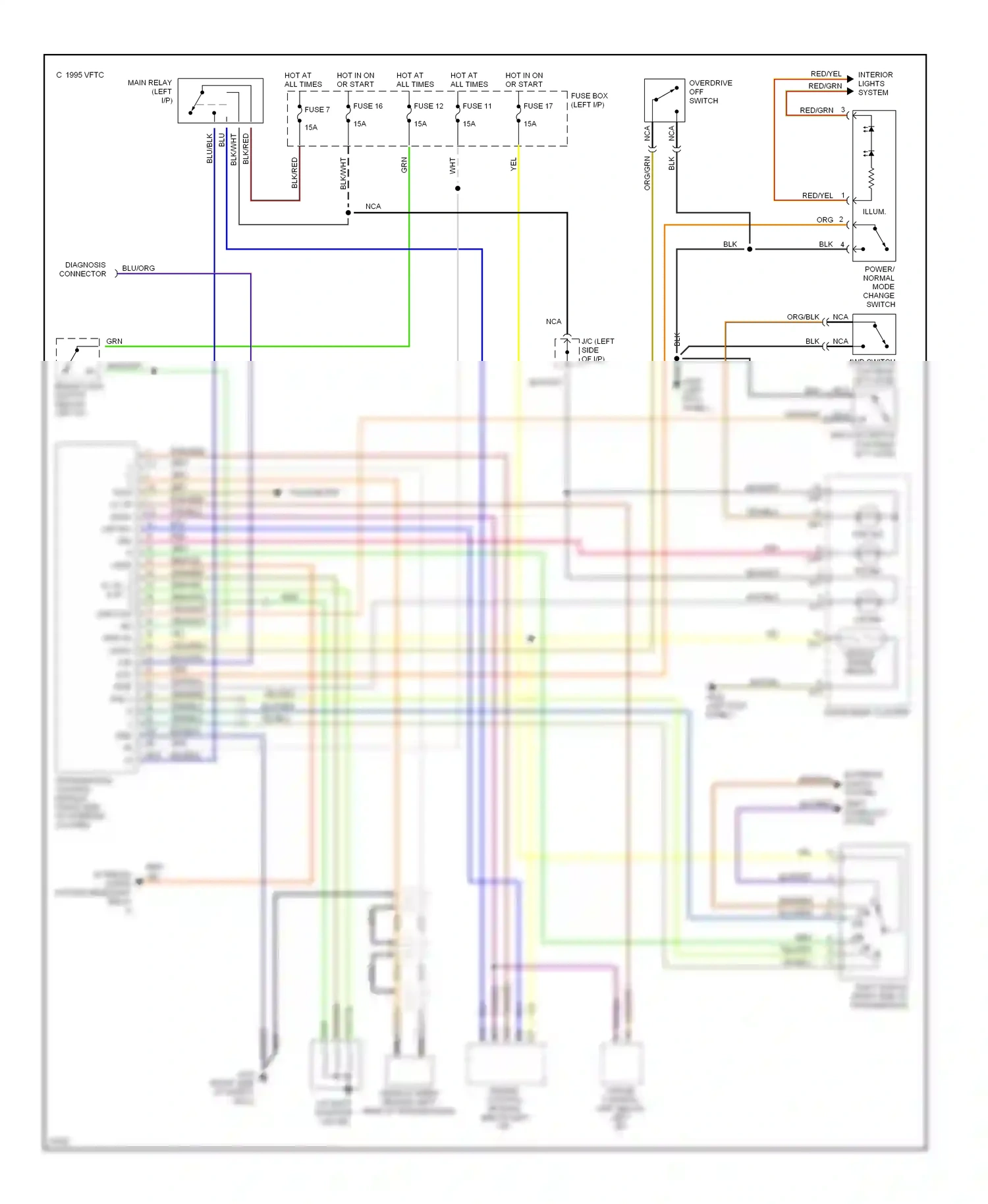 Wiring diagram blu/red for Suzuki Sidekick I (1988-1998) (11 of 17)