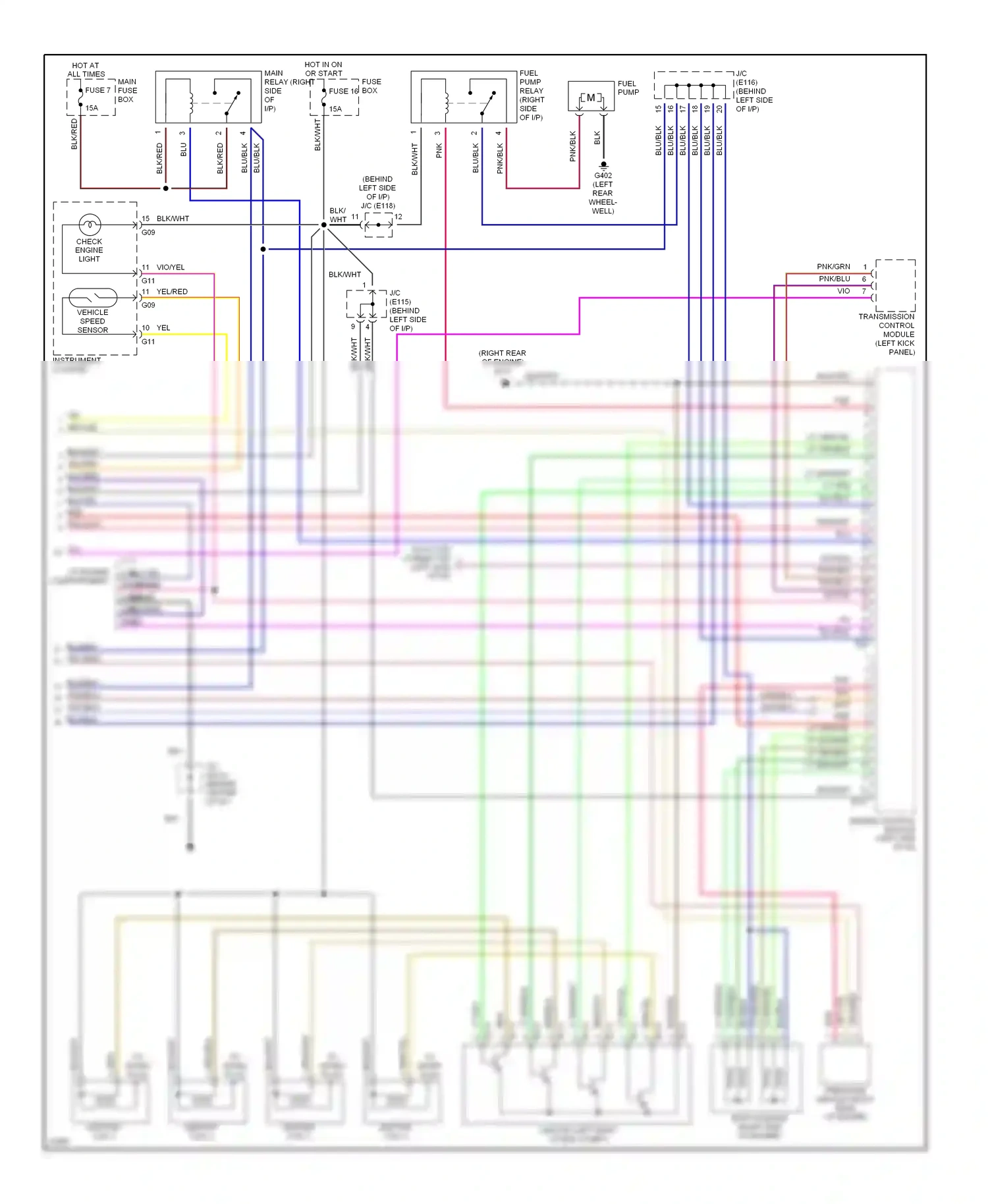 Wiring diagram ignition coil 2 for Suzuki Sidekick I (1988-1998) (1 of 1)