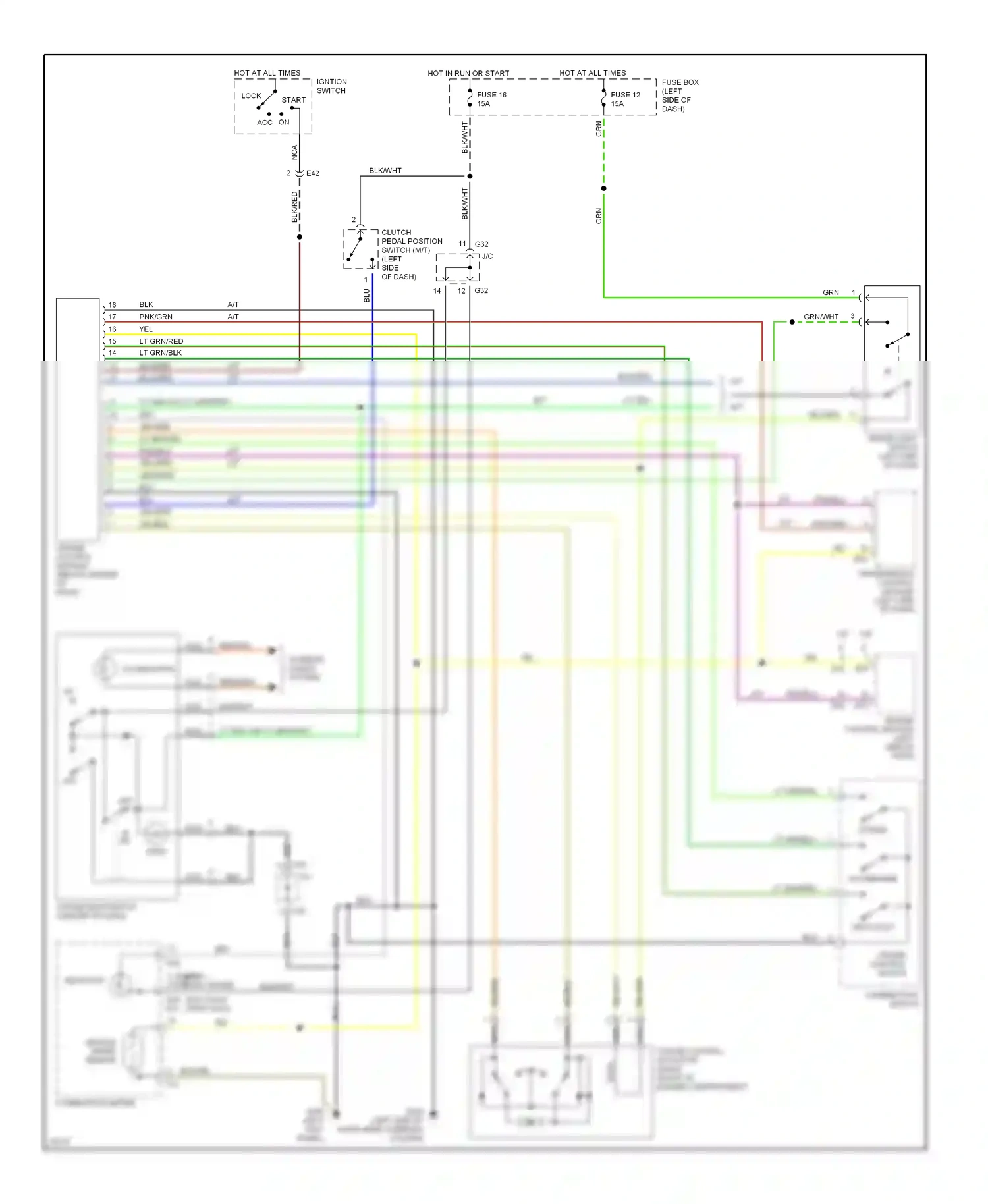 Wiring diagram nca for Suzuki Sidekick I (1988-1998) (1 of 21)