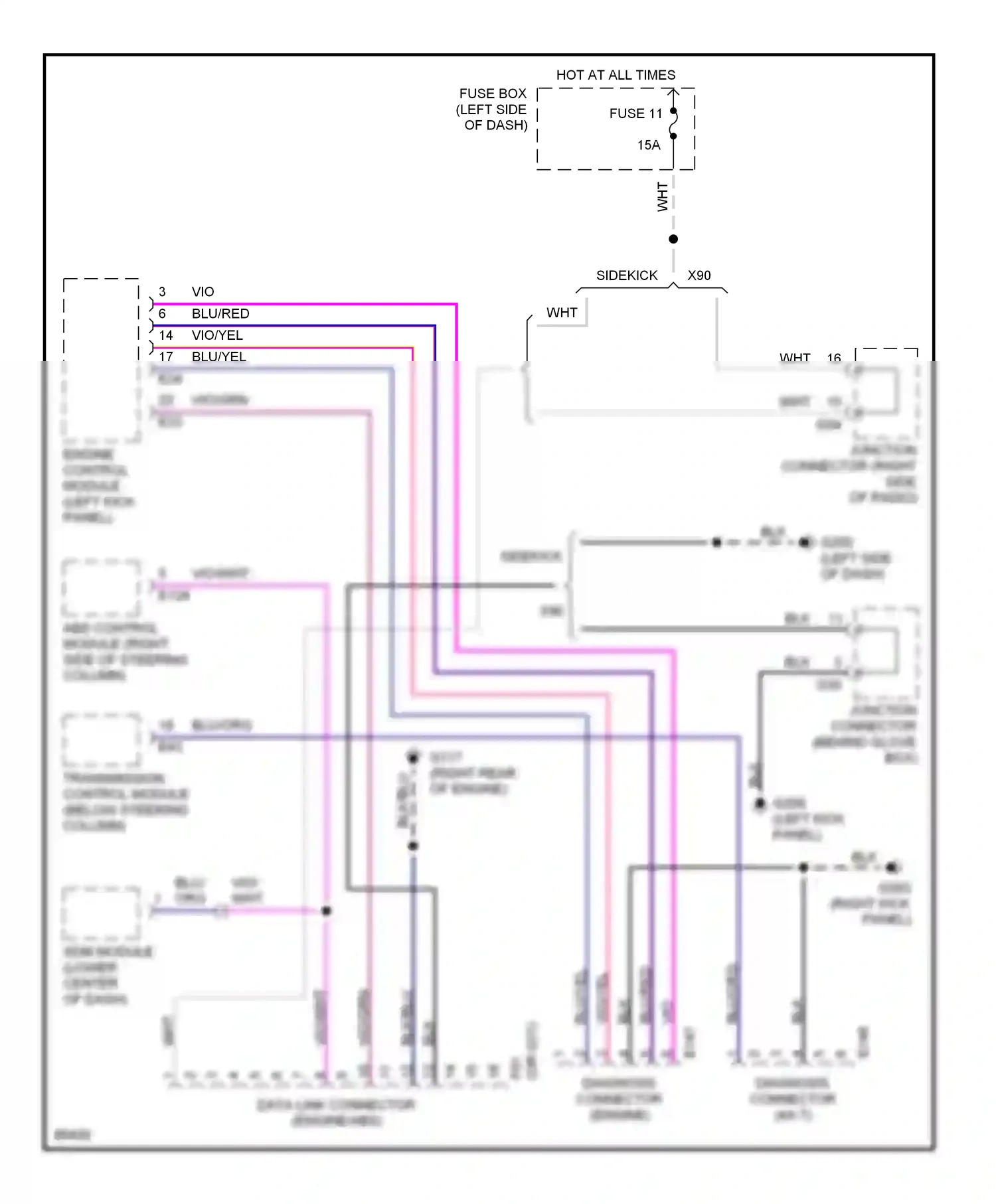 Wiring diagram org/ for Suzuki Sidekick I (1988-1998) (3 of 9)
