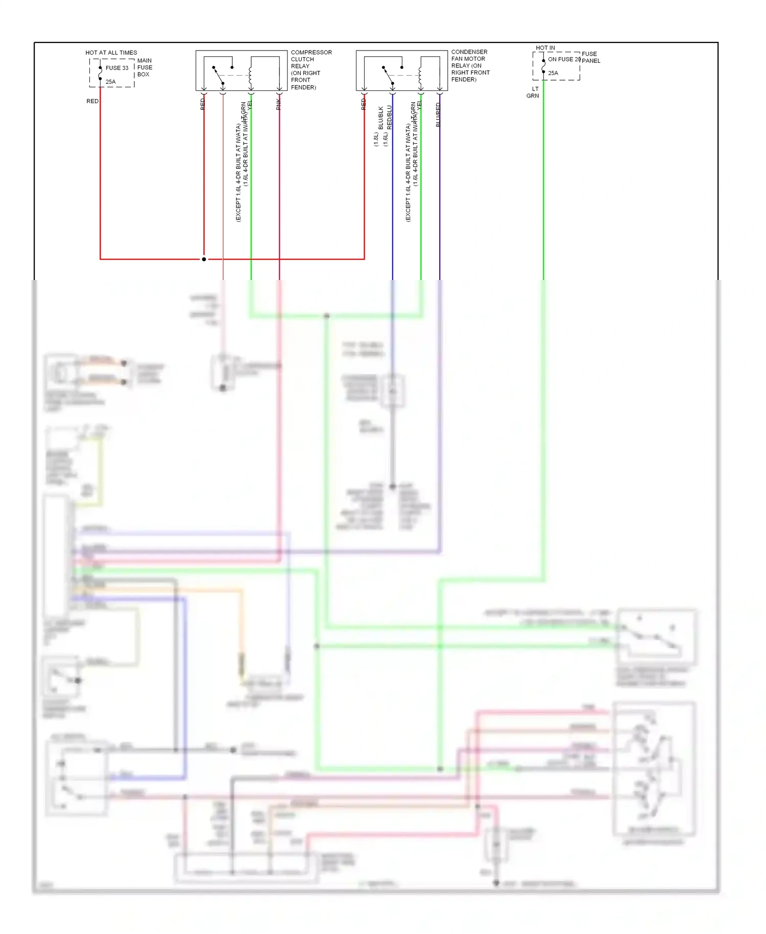 Wiring diagram red for Suzuki Sidekick I (1988-1998) (4 of 24)