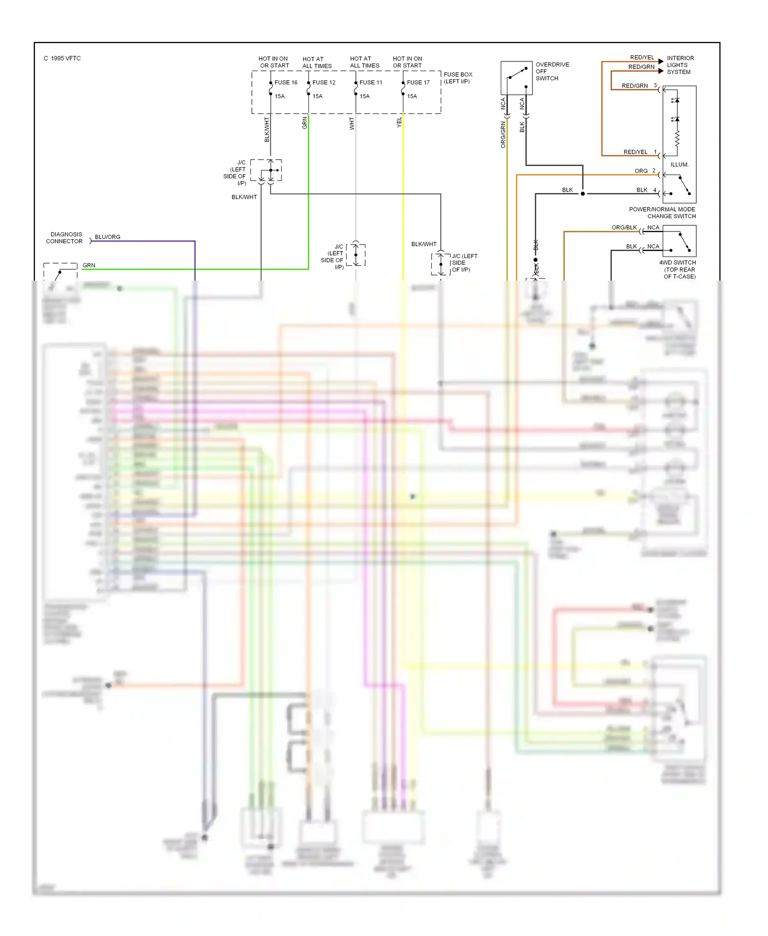 Wiring diagram red for Suzuki Sidekick I (1988-1998) (23 of 24)