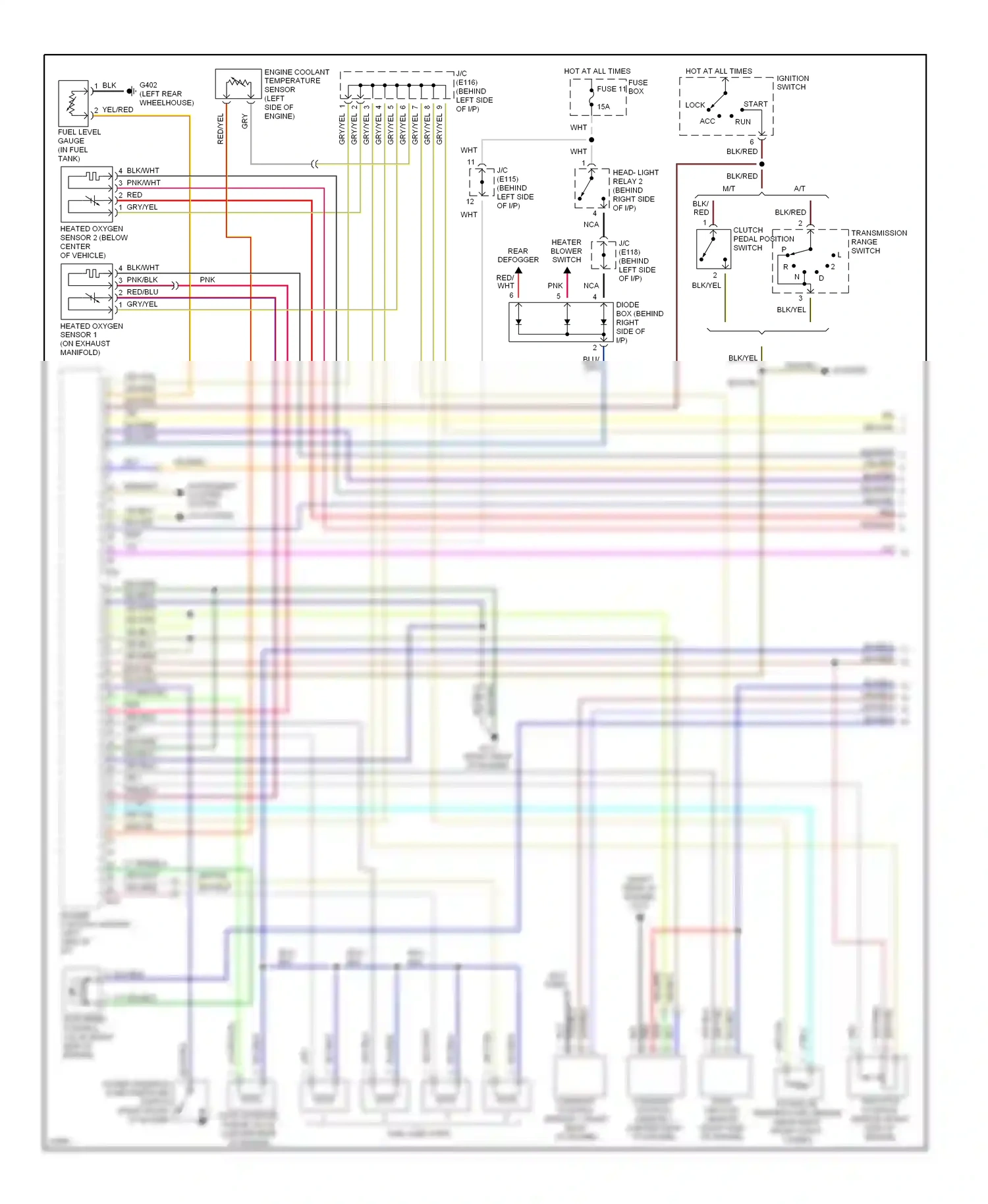 Wiring diagram run for Suzuki Sidekick I (1988-1998) (2 of 2)