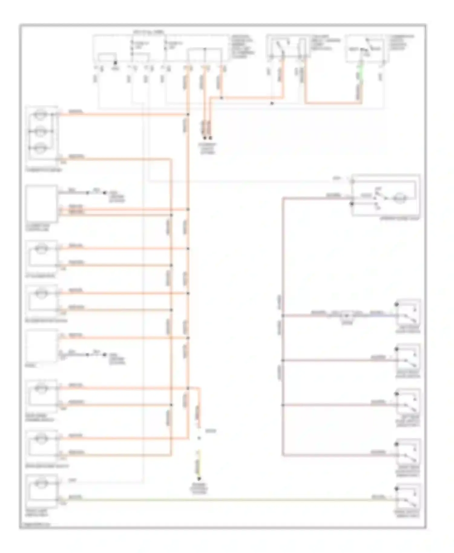 Swift Suzuki II facelift (1995-2003): Interior light circuit