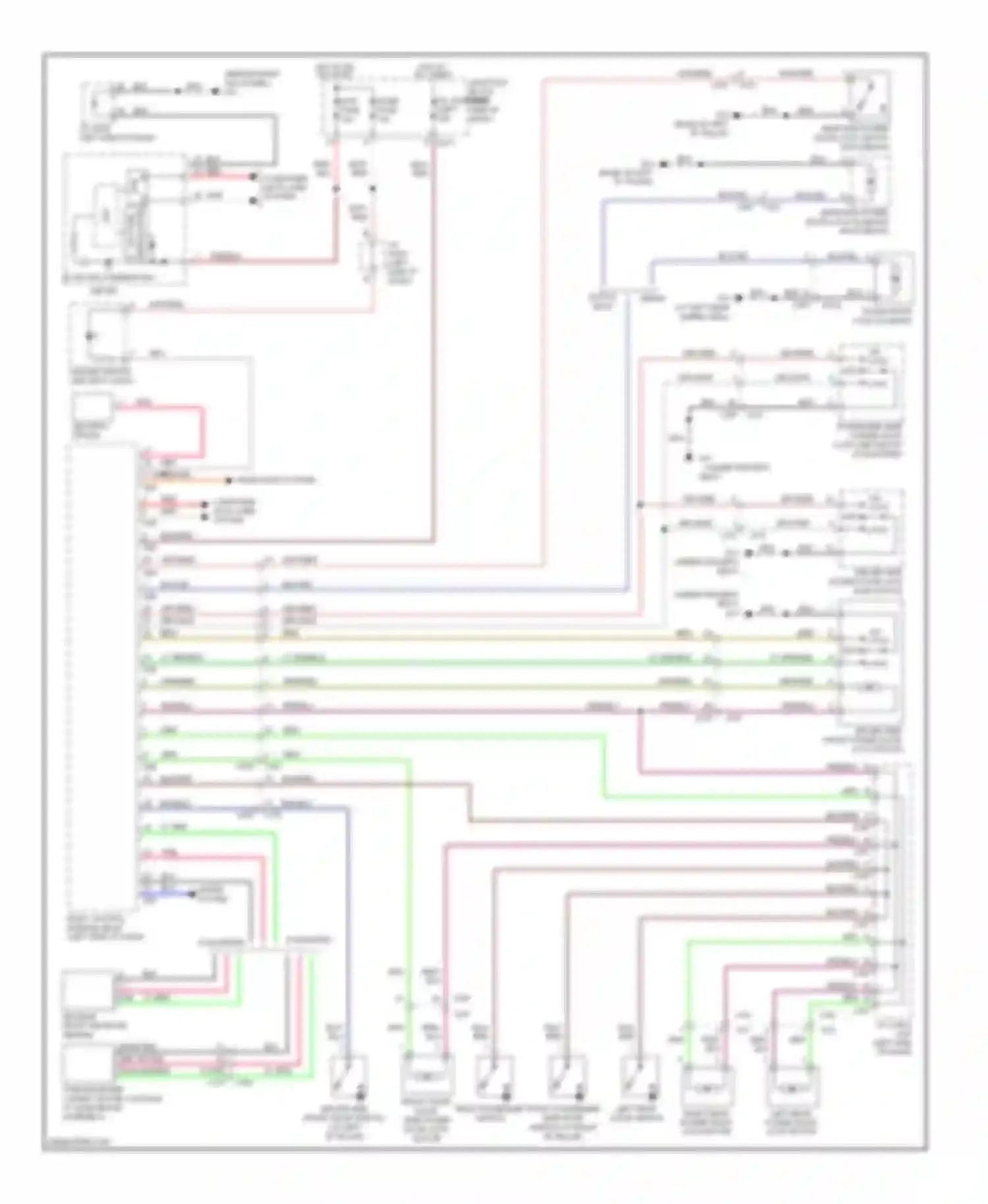 SX4 Suzuki I facelift (2009-2014): Forced entry circuit