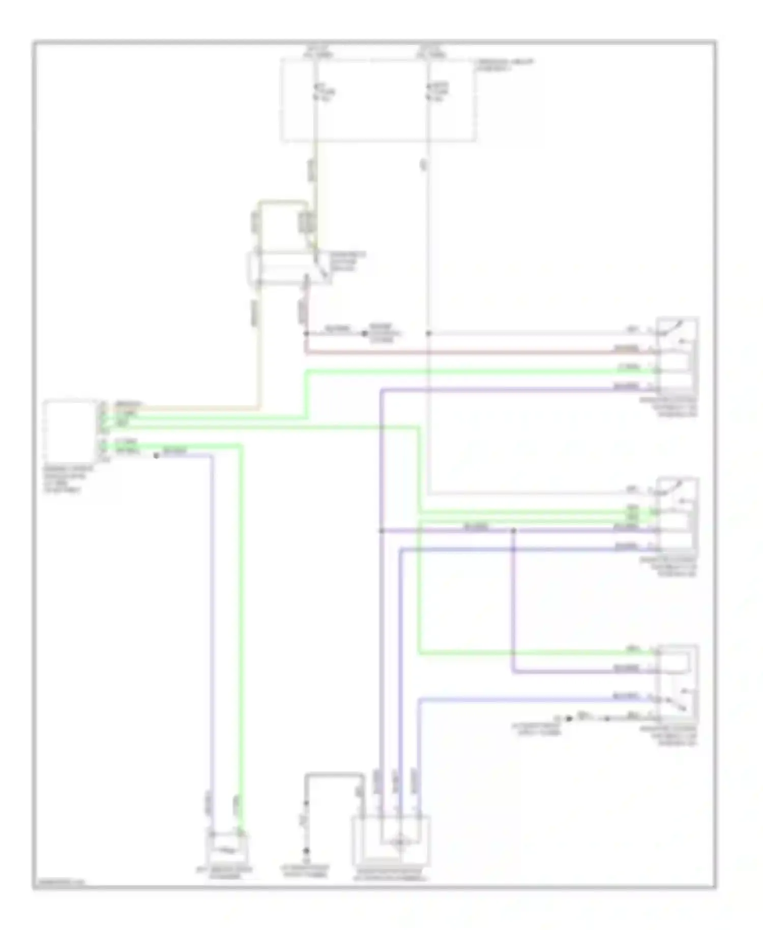 SX4 Suzuki I facelift (2009-2014): Cooling fan circuit