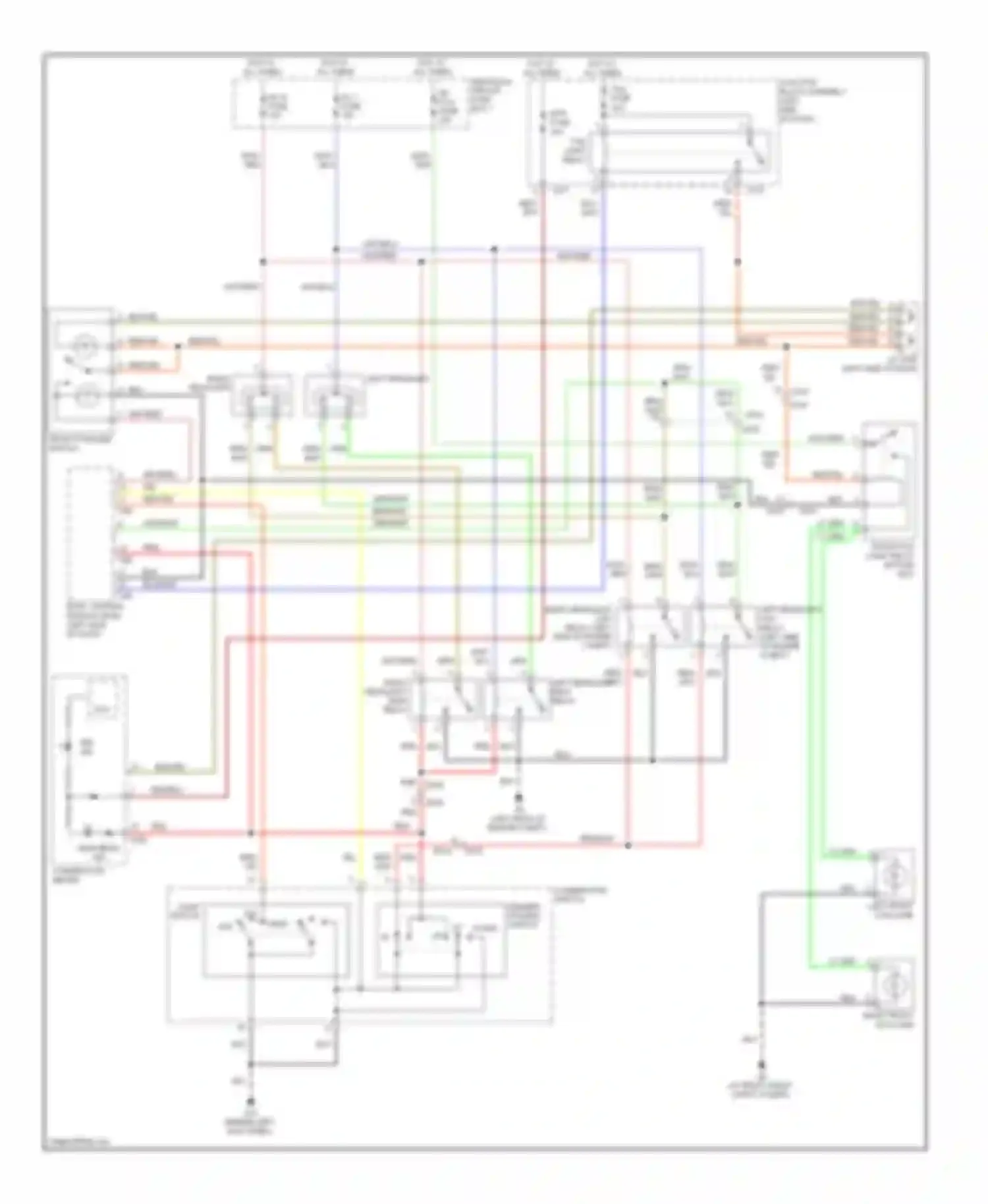 SX4 Suzuki I facelift (2009-2014): Headlights circuit