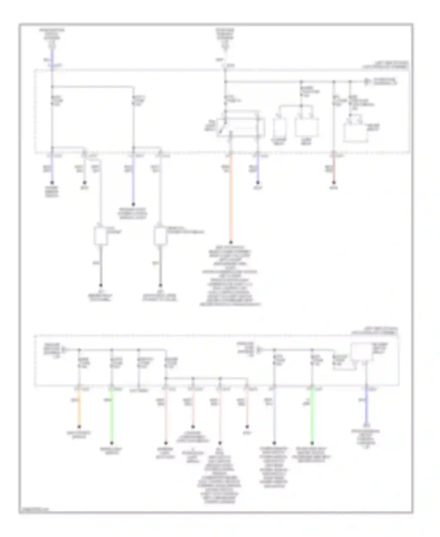 SX4 Suzuki I facelift (2009-2014): Power distribution circuit (2 of 2)