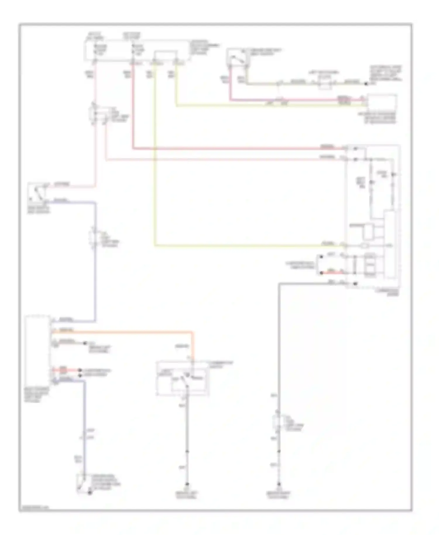SX4 Suzuki I facelift (2009-2014): Chime circuit