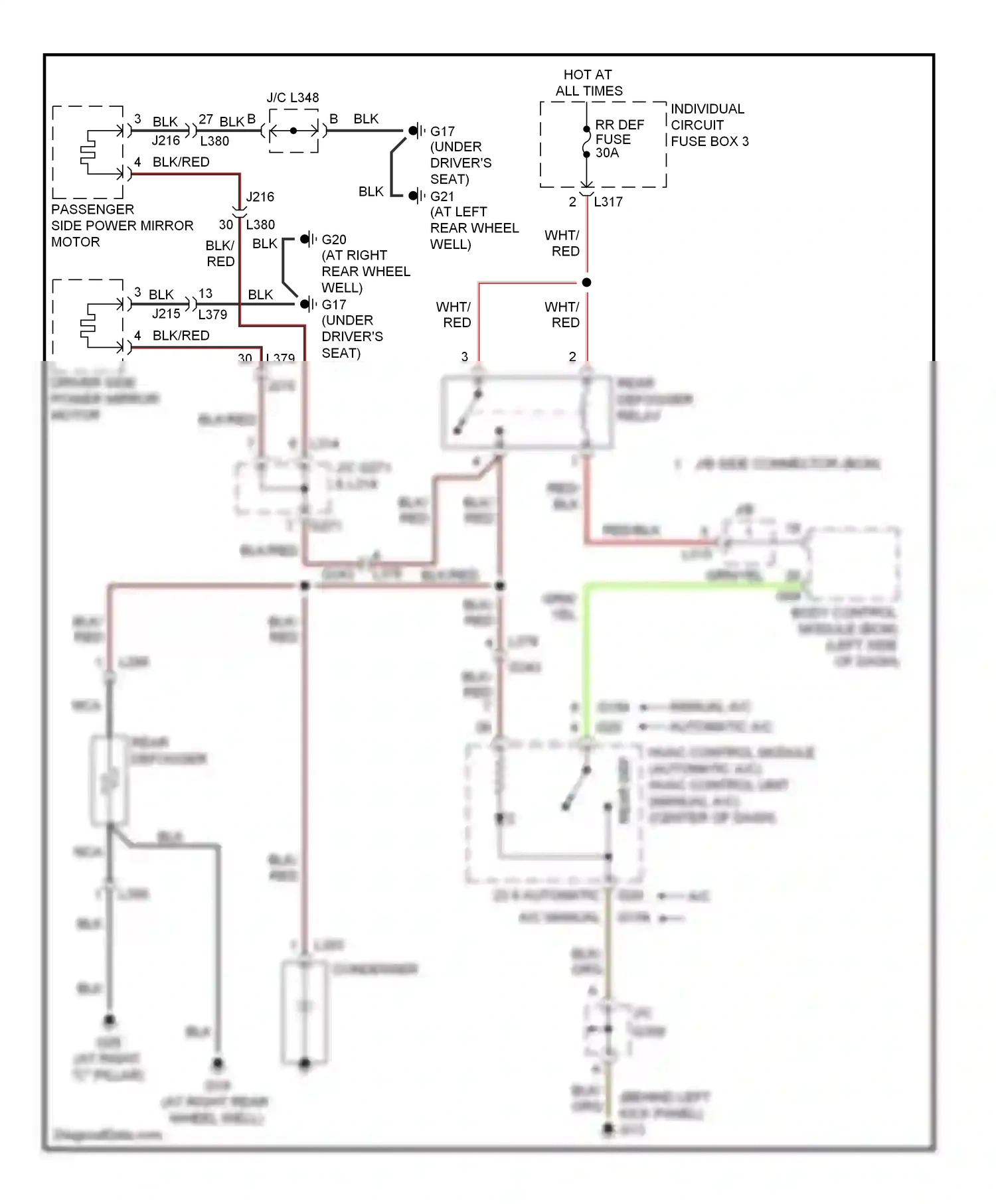 Wiring diagram blk for Suzuki SX4 I facelift (2009-2014) (16 of 48)