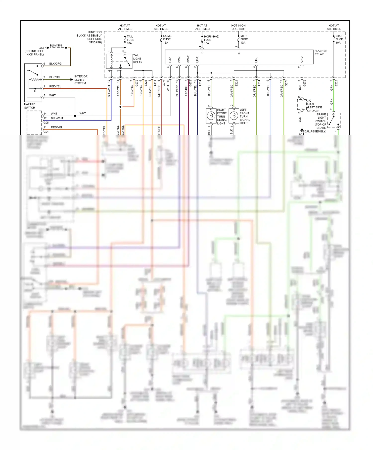 Wiring diagram blk/yel for Suzuki SX4 I facelift (2009-2014) (12 of 21)