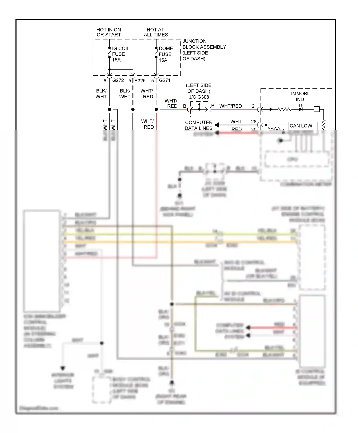 Wiring diagram blk/yel for Suzuki SX4 I facelift (2009-2014) (8 of 21)