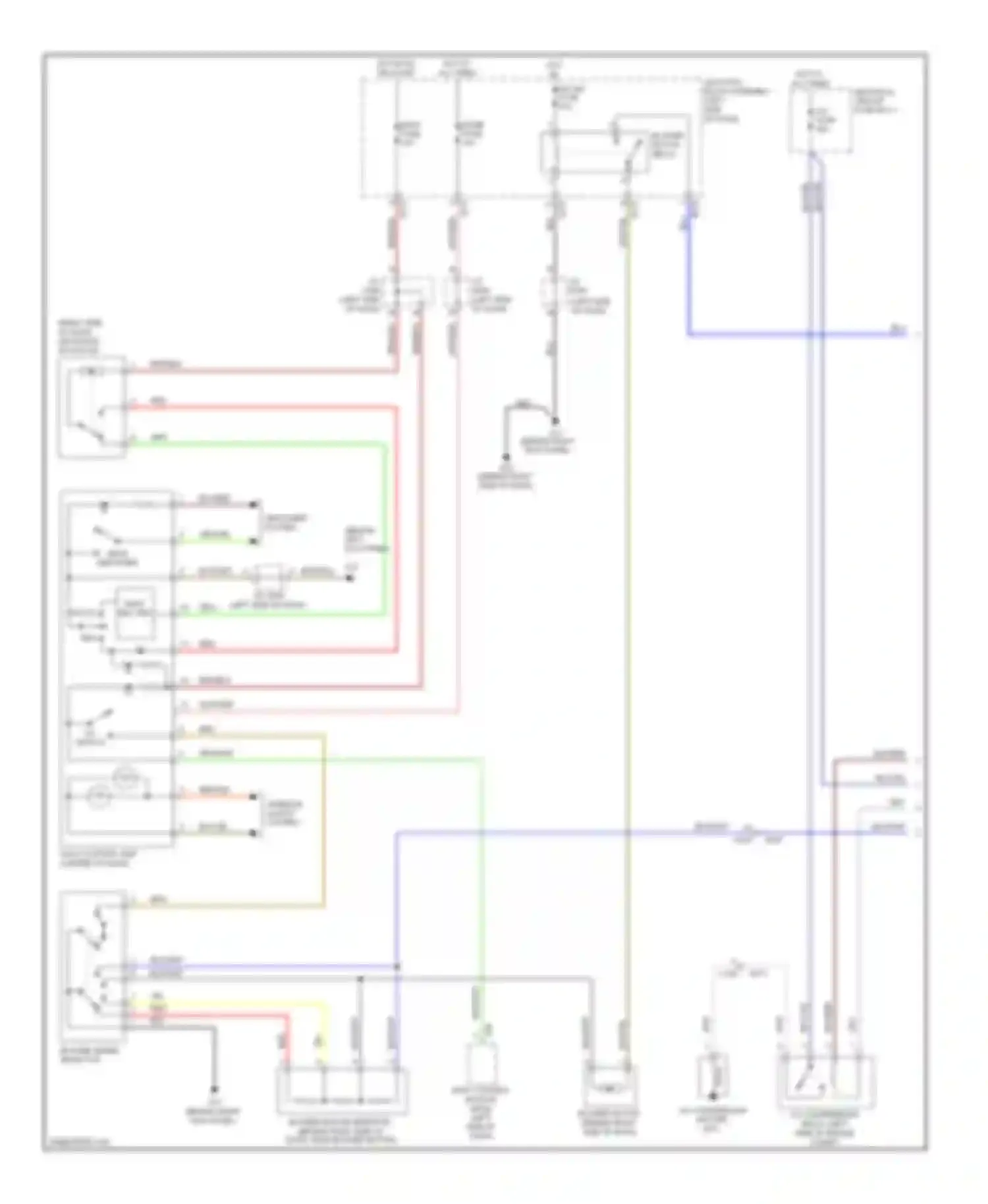 Wiring diagram blower speed selector for Suzuki SX4 I facelift (2009-2014) (3 of 3)