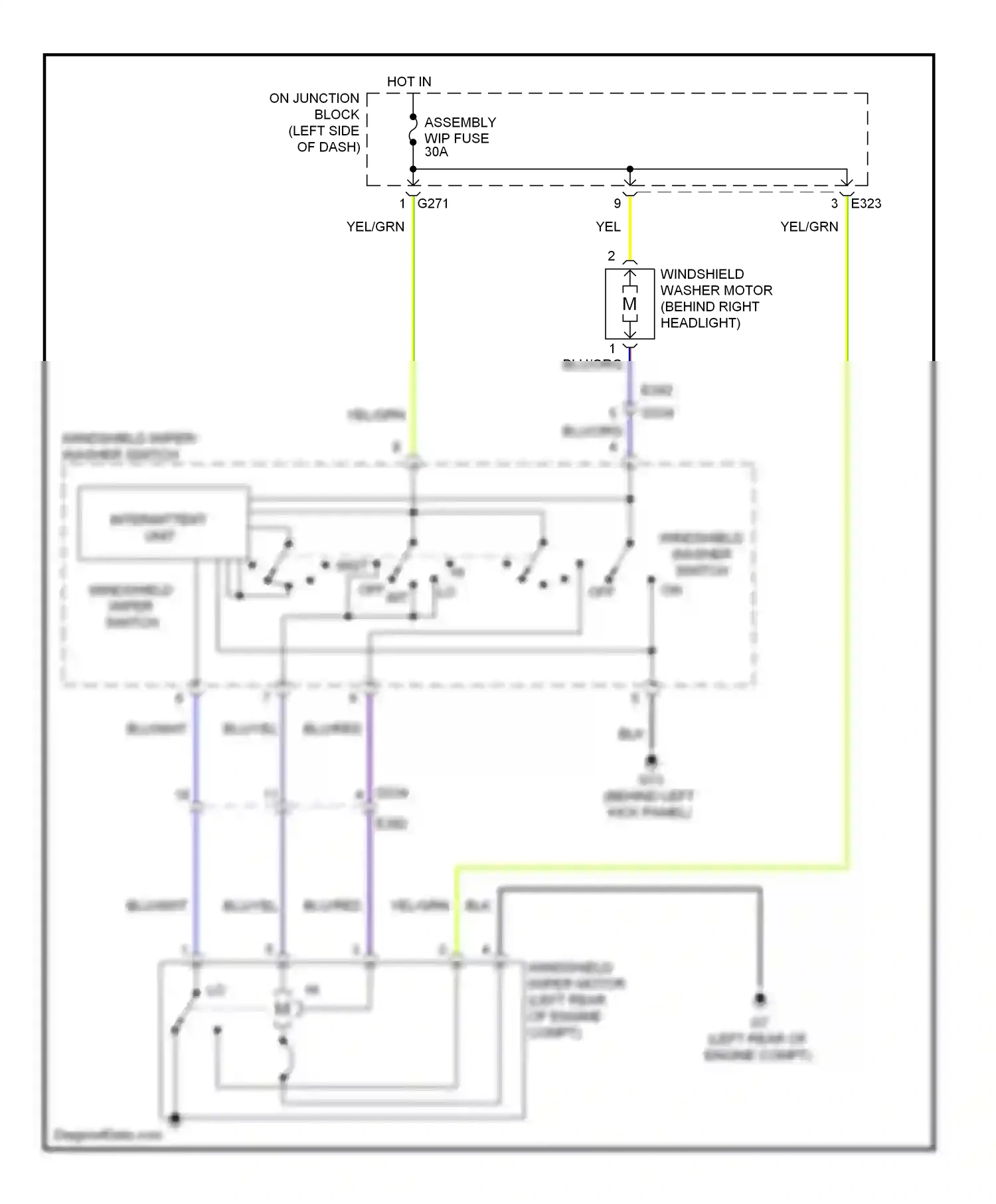 Wiring diagram blu/red for Suzuki SX4 I facelift (2009-2014) (5 of 9)