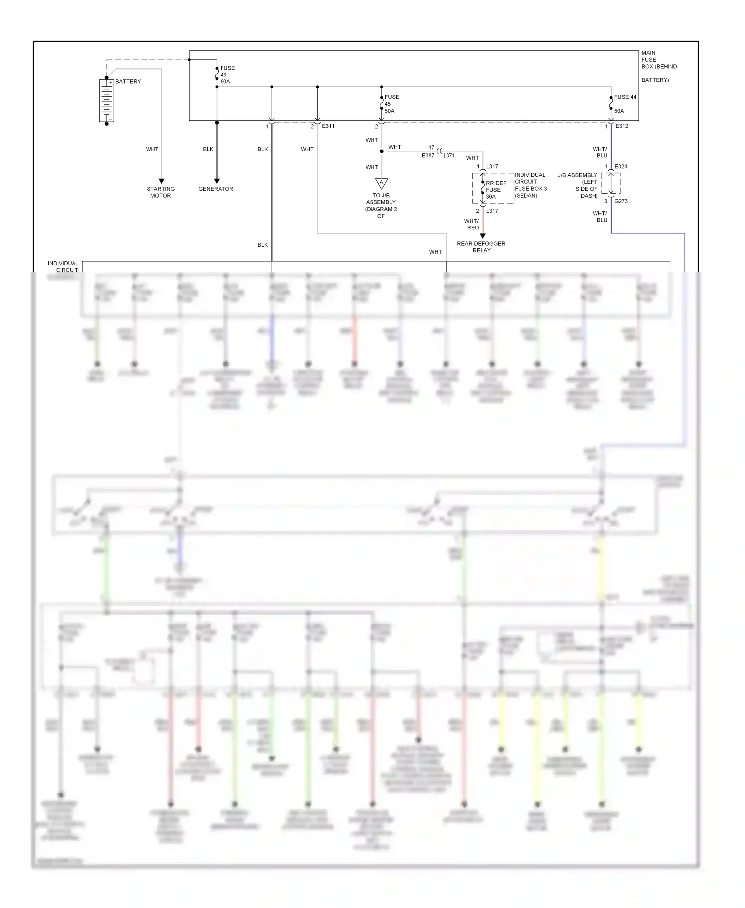 Wiring diagram brake light switch for Suzuki SX4 I facelift (2009-2014) (2 of 3)