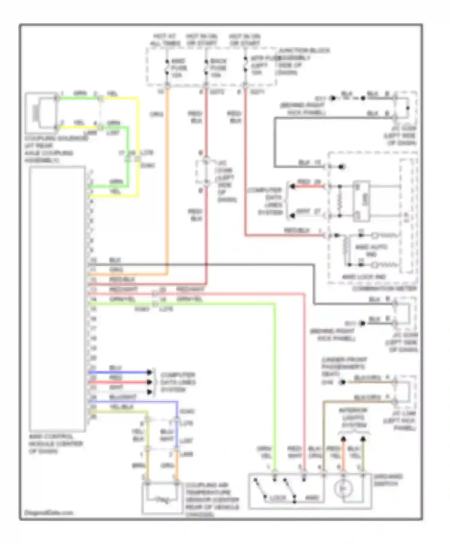 Wiring diagram computer data lines for Suzuki SX4 I facelift (2009-2014) (1 of 1)