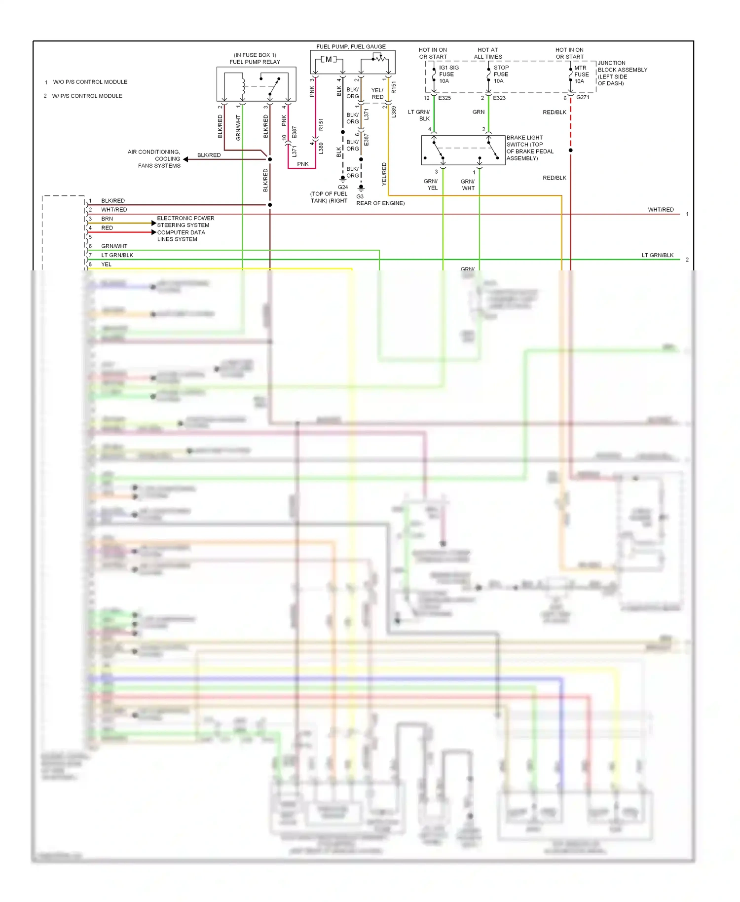 Wiring diagram grn for Suzuki SX4 I facelift (2009-2014) (18 of 35)