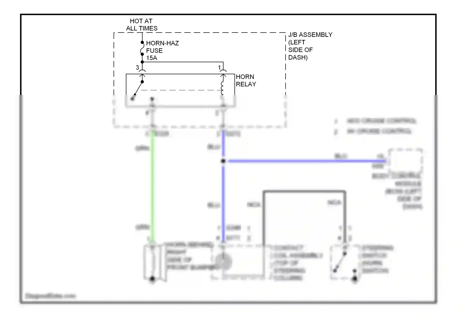 Wiring diagram grn for Suzuki SX4 I facelift (2009-2014) (15 of 35)