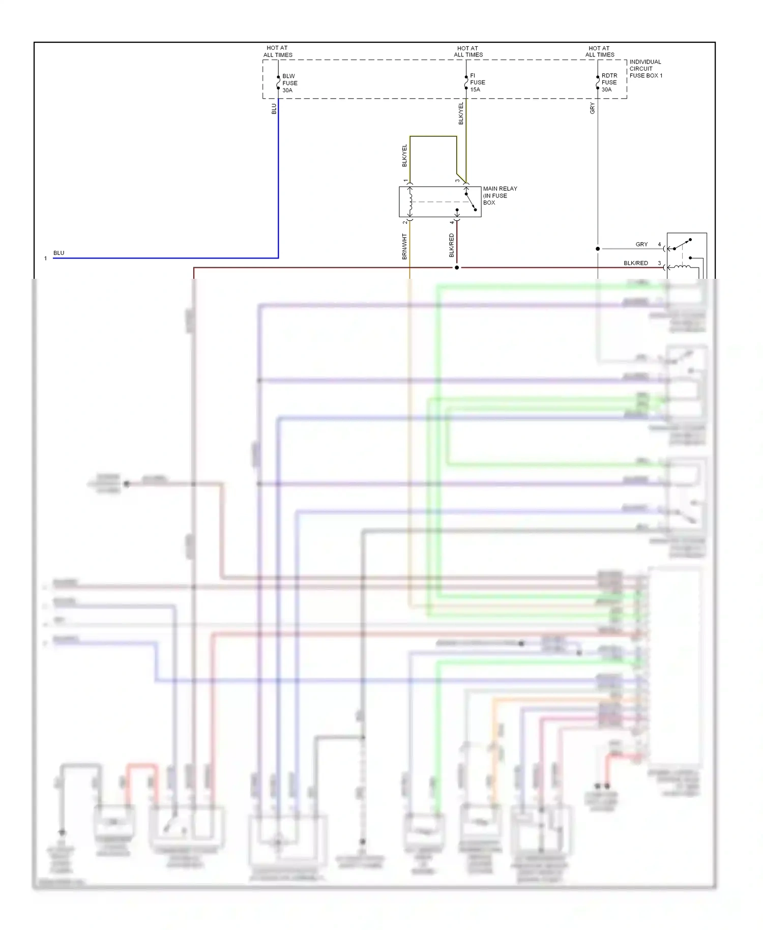 Wiring diagram gry for Suzuki SX4 I facelift (2009-2014) (8 of 21)