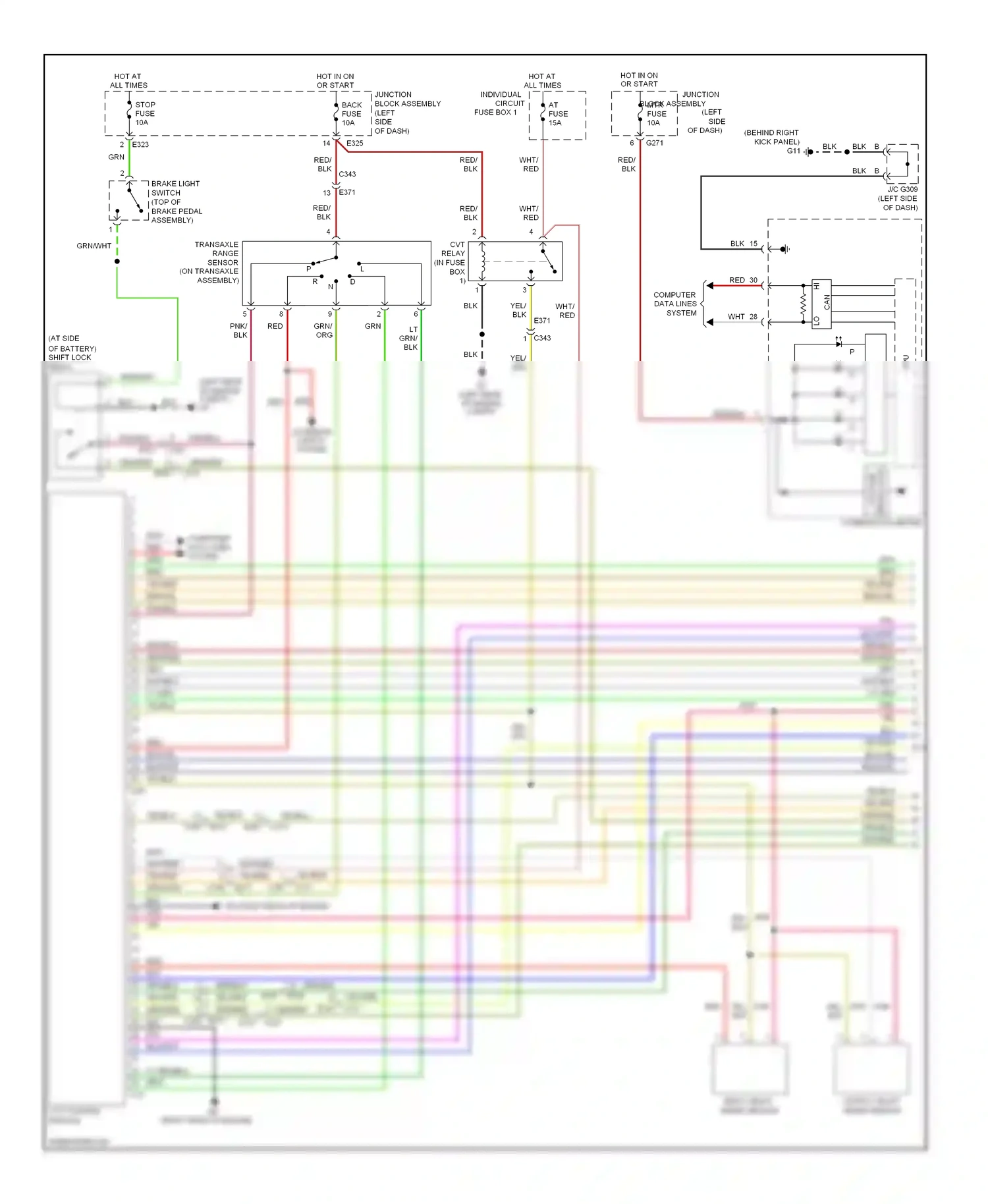 Wiring diagram gry for Suzuki SX4 I facelift (2009-2014) (11 of 21)