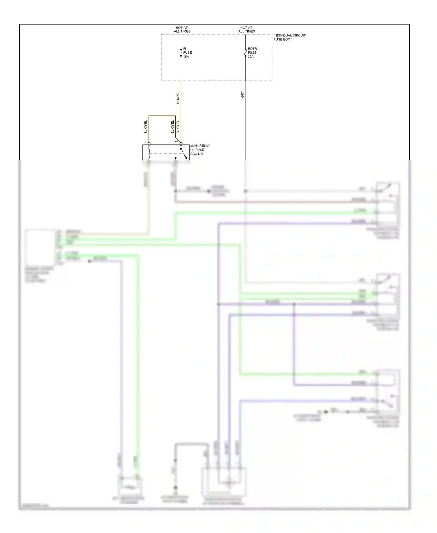Wiring diagram gry/blu for Suzuki SX4 I facelift (2009-2014) (3 of 6)