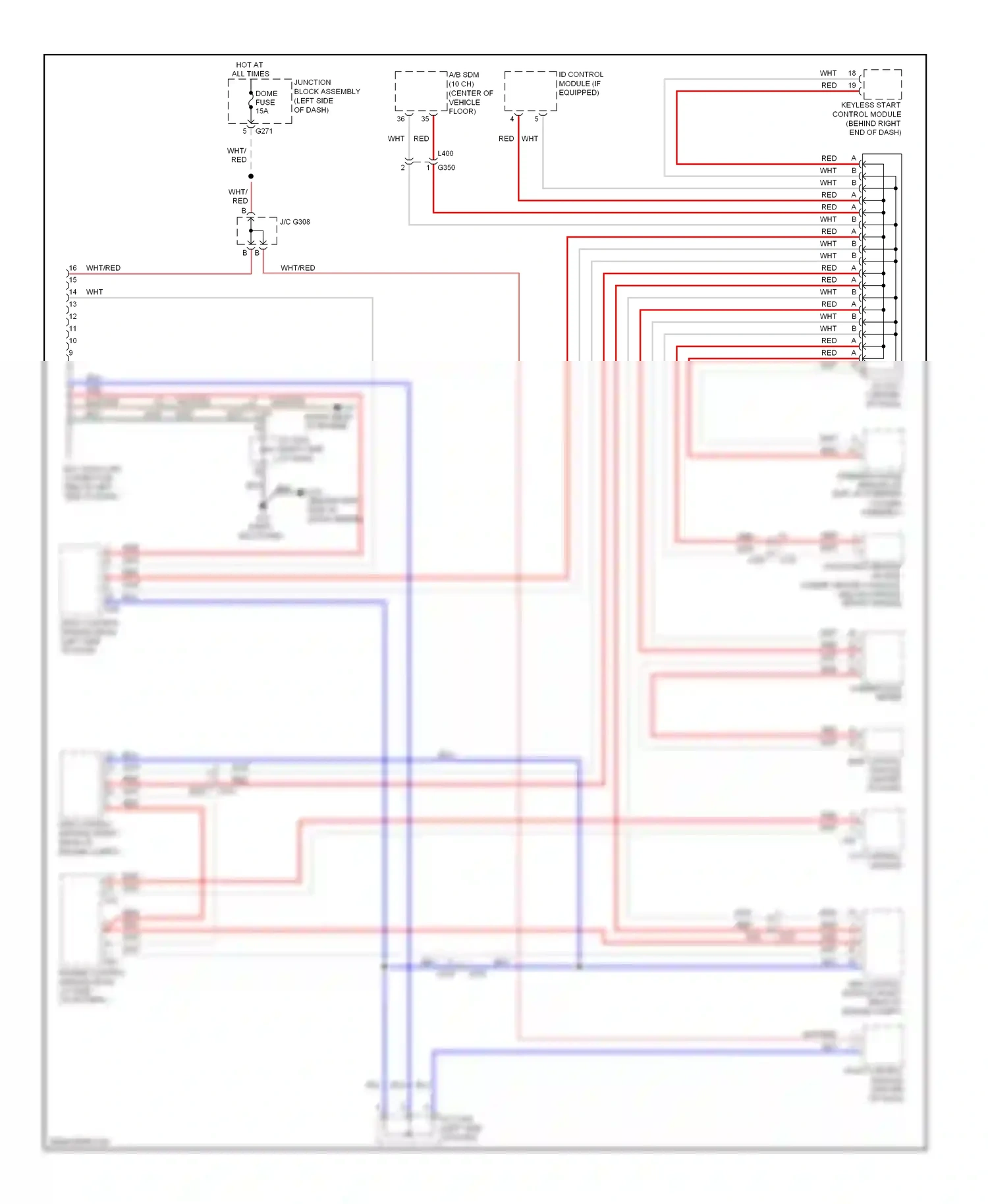 Wiring diagram hvac control module (center for Suzuki SX4 I facelift (2009-2014) (1 of 1)