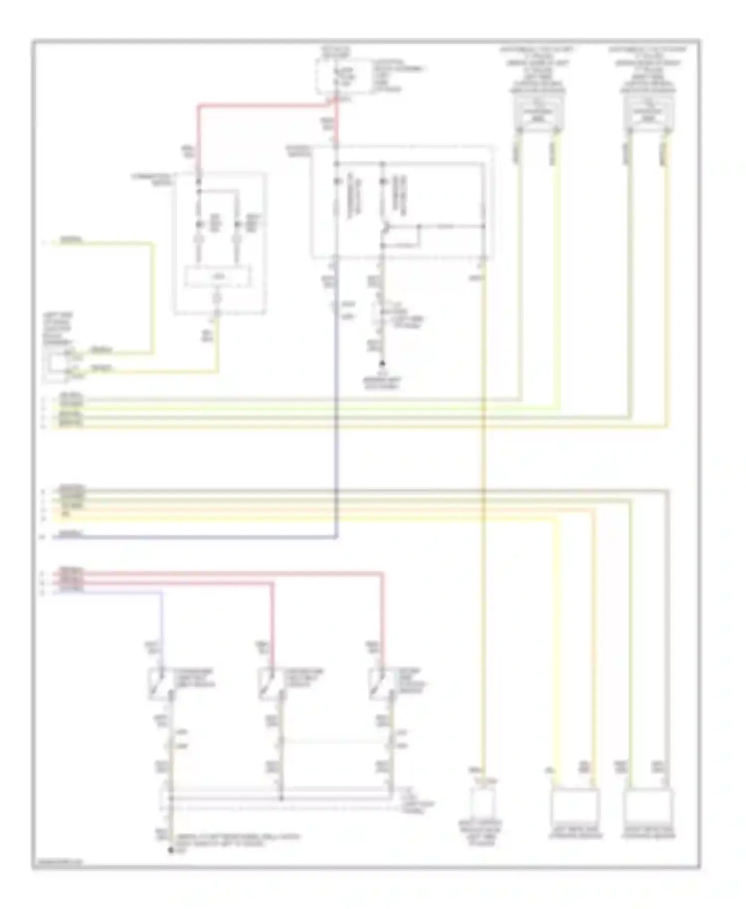 Wiring diagram left rear side forward sensor for Suzuki SX4 I facelift (2009-2014) (1 of 1)