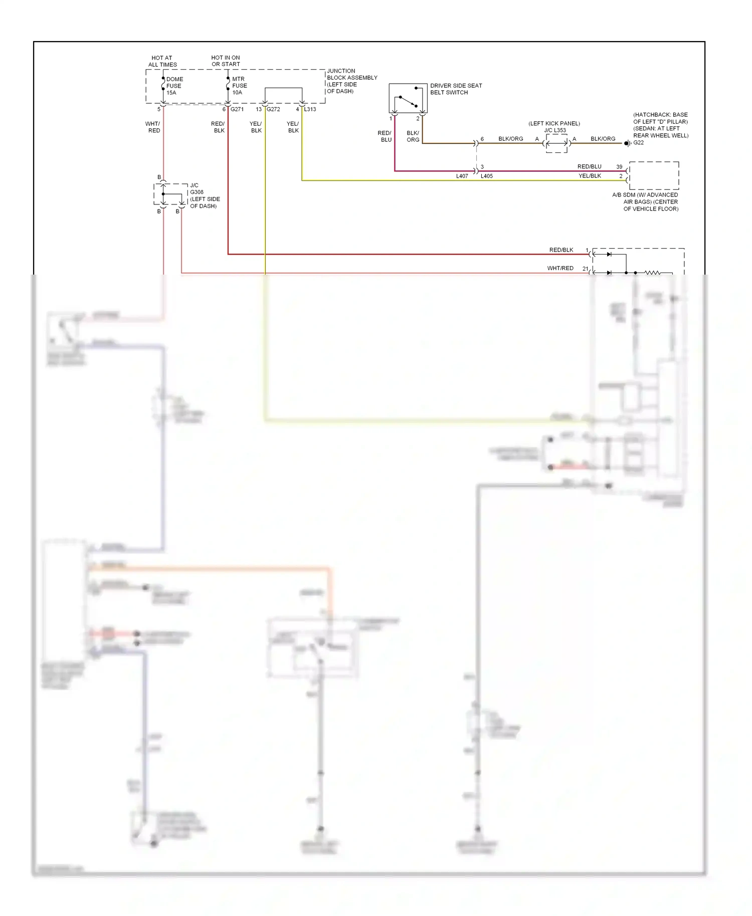 Suzuki SX4 I facelift (2009-2014) light switch wiring diagram  (1 of 1)
