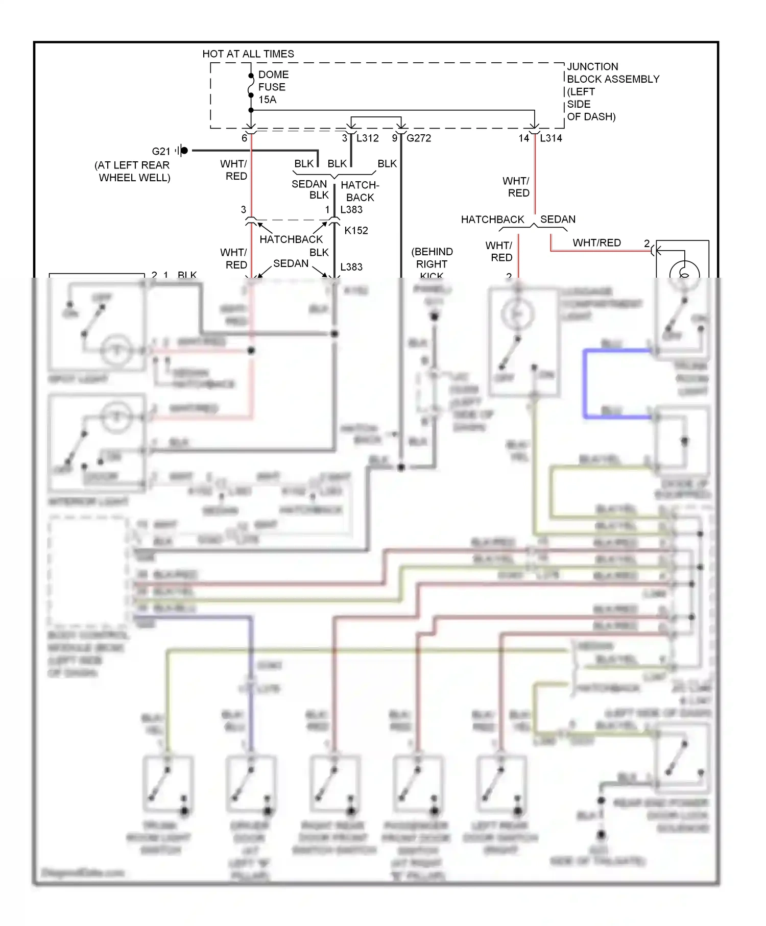 Wiring diagram off on for Suzuki SX4 I facelift (2009-2014) (1 of 1)