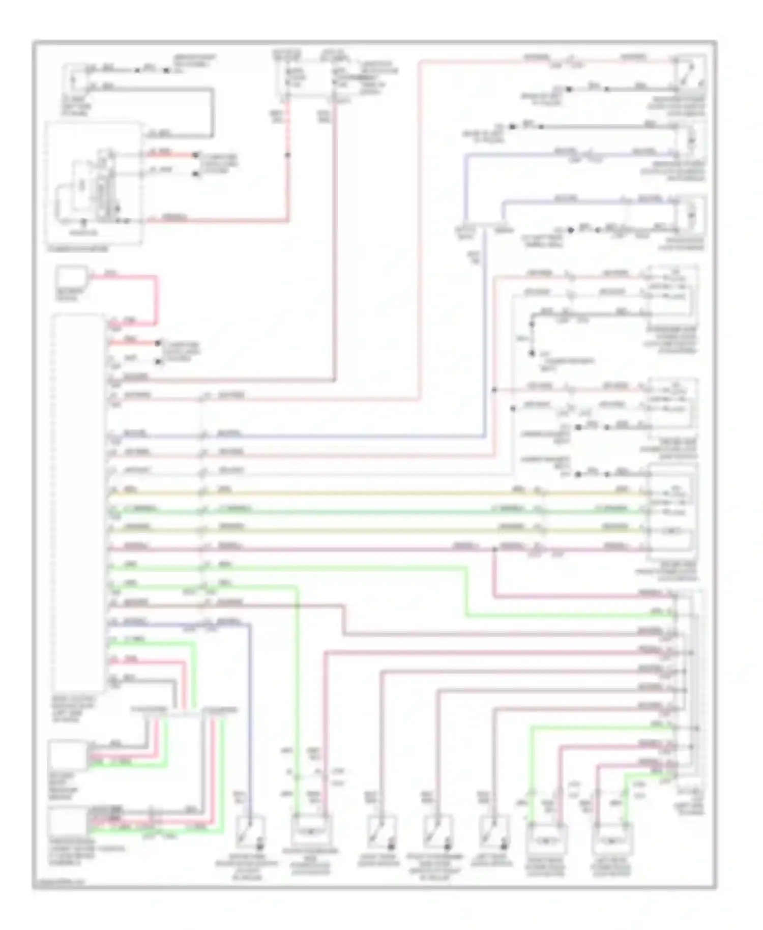 Wiring diagram security option for Suzuki SX4 I facelift (2009-2014) (3 of 3)