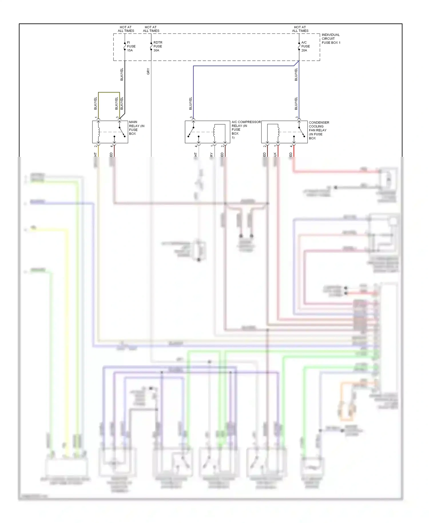 Wiring diagram yel for Suzuki SX4 I facelift (2009-2014) (4 of 33)
