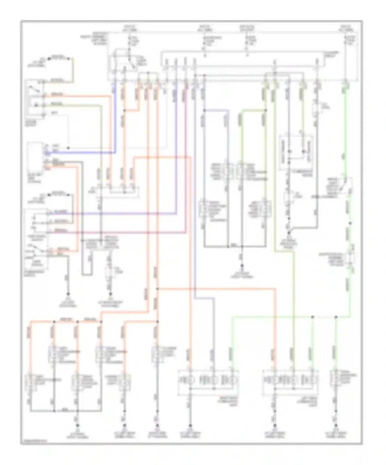 SX4 Suzuki I (2006-2009): Exterior lamps circuit