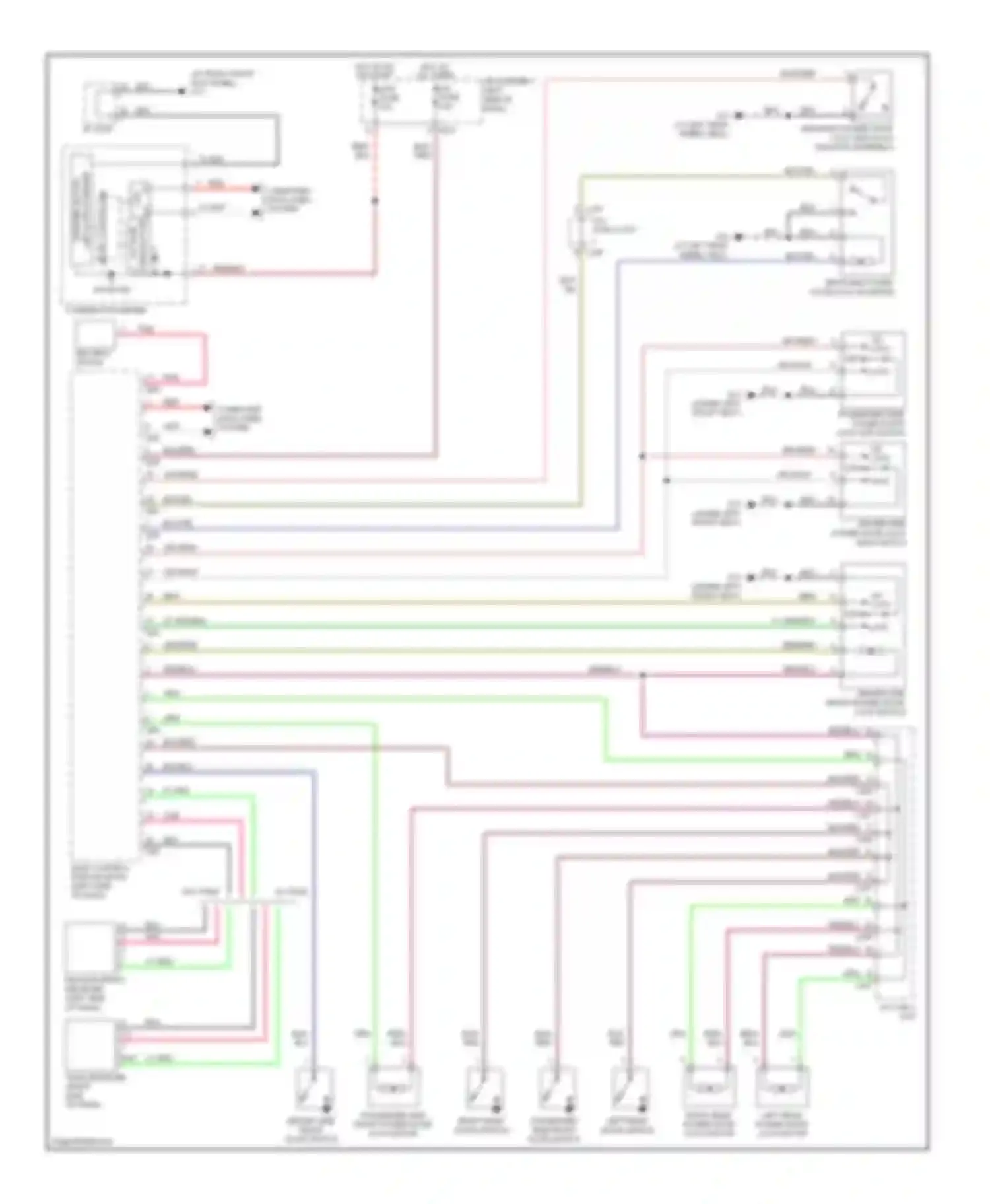 SX4 Suzuki I (2006-2009): Power door locks circuit, without smart key system